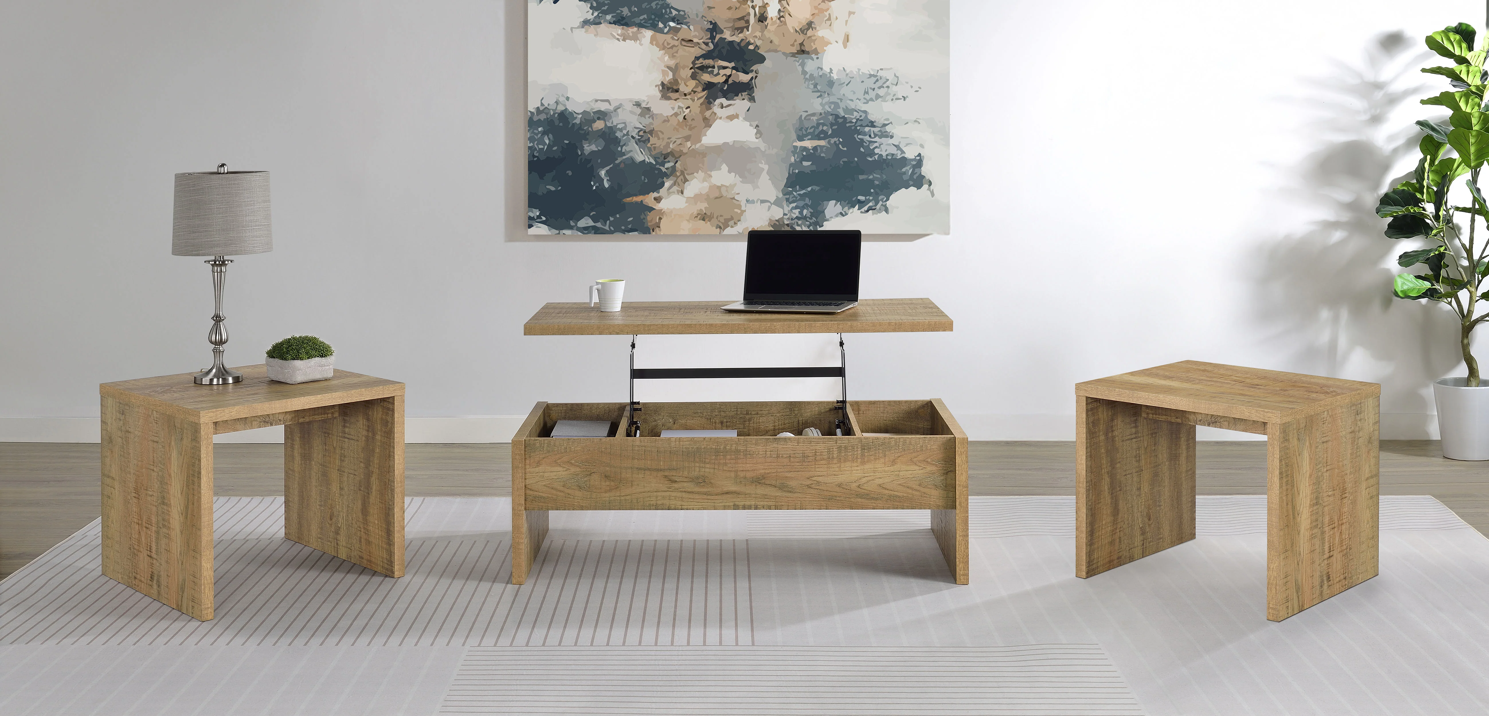 Canoga Lift-Top Coffee Table Set - Image 52