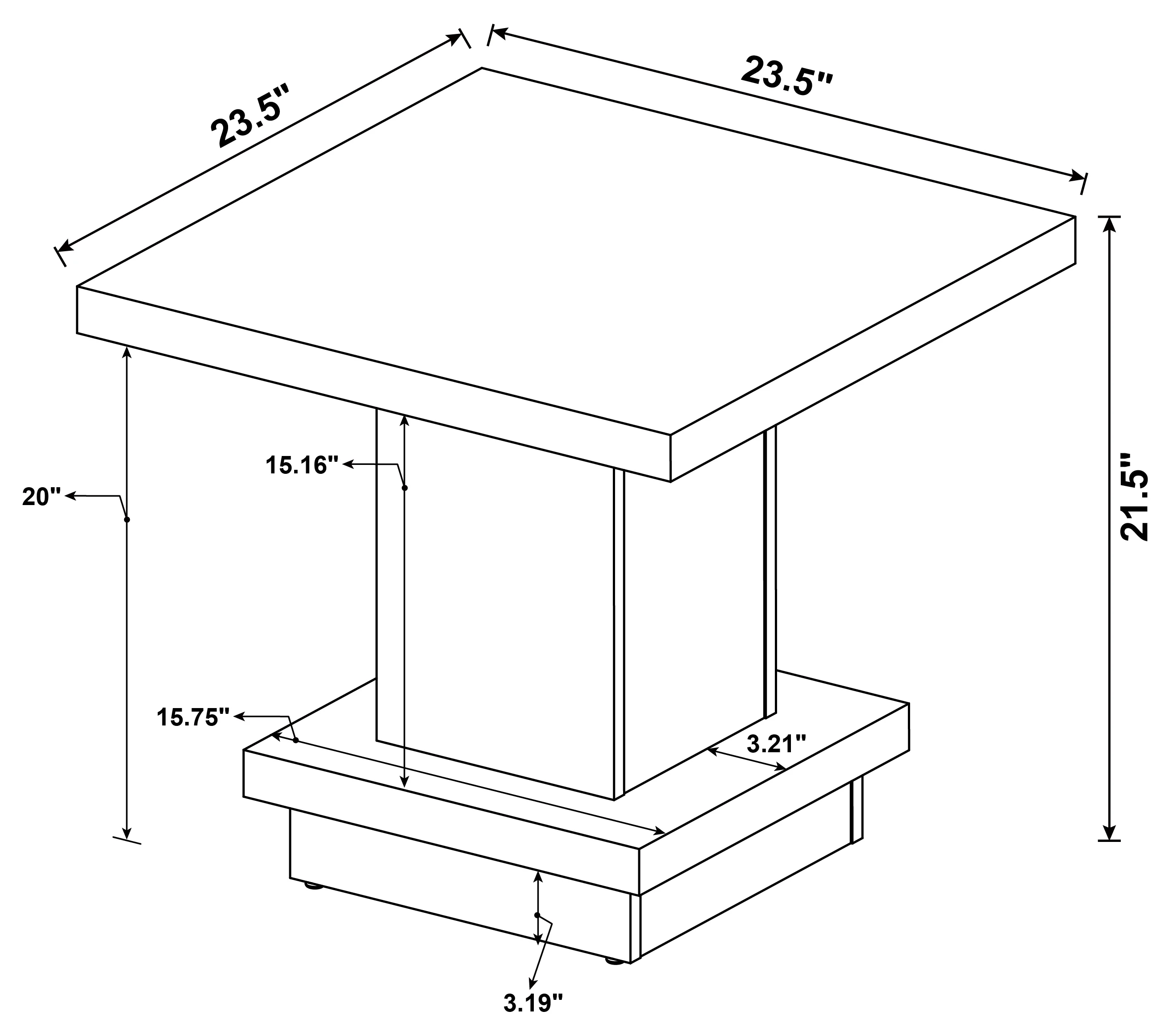 Reston End Table - Image 5