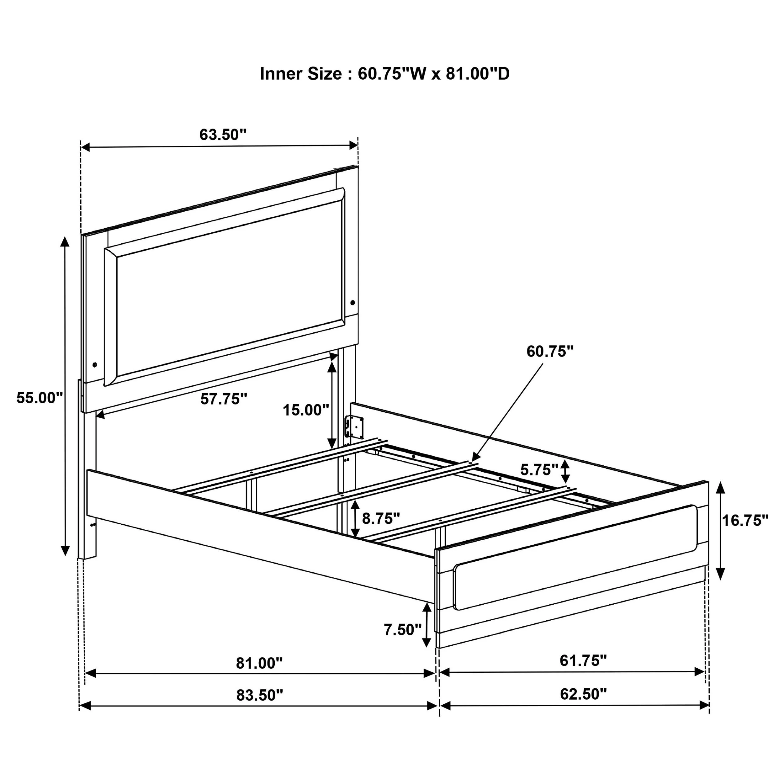Caraway Panel Bed with LED Lighting - Image 16