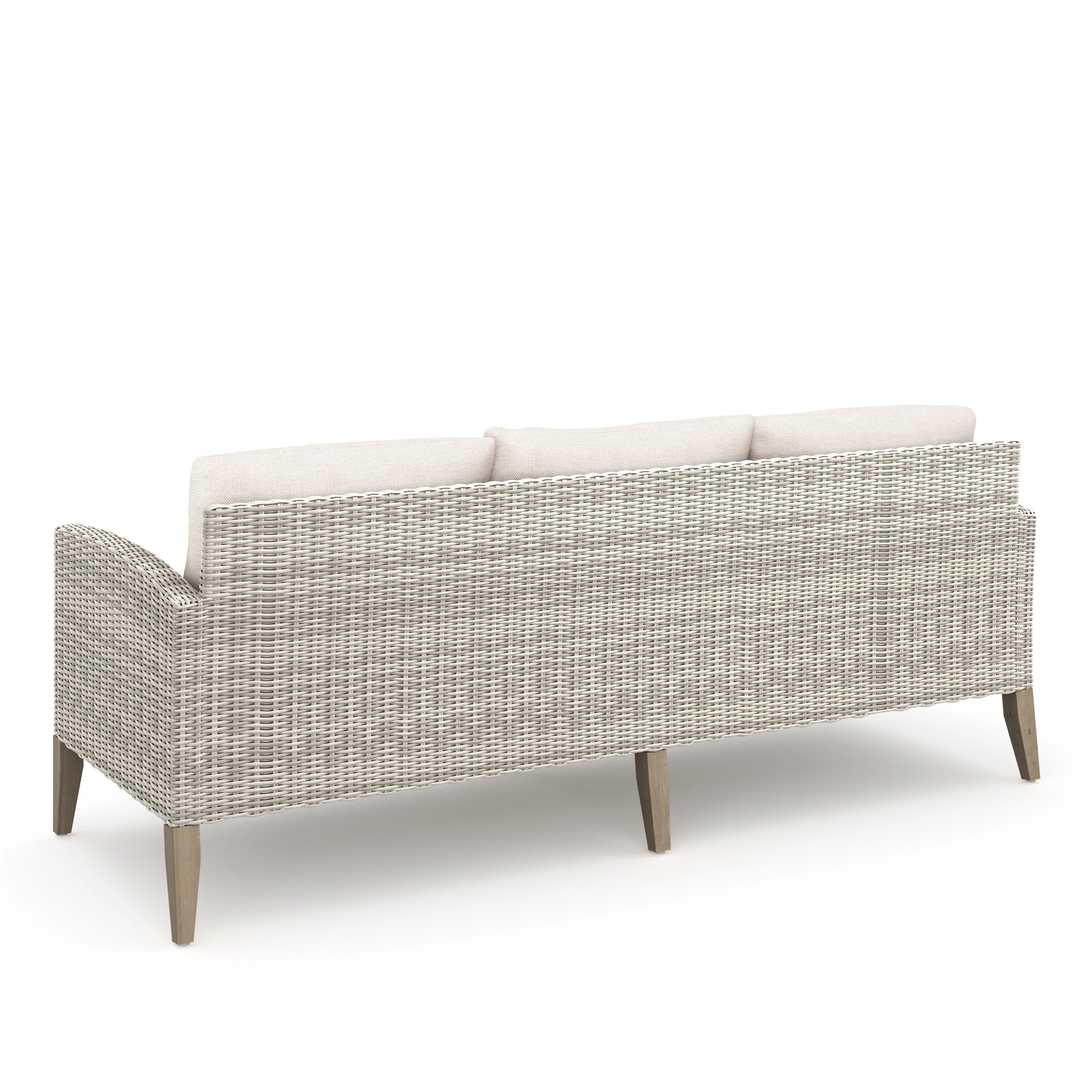 Carezza 5 Pc Set - Sofa, 2 Club Chairs, 2 Stools- Taupe - Image 2
