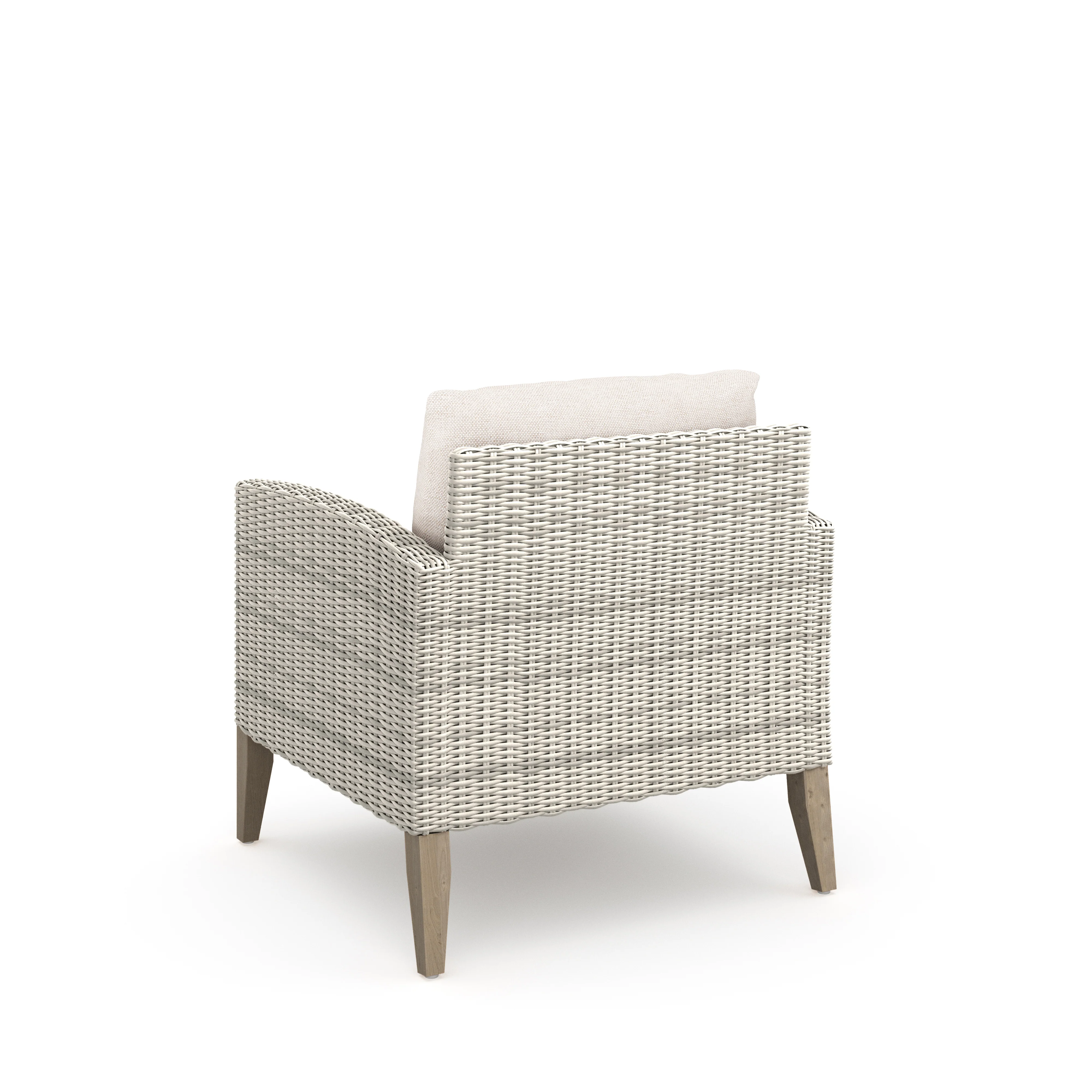 Carezza 5 Pc Set - Sofa, 2 Club Chairs, 2 Stools- Taupe - Image 6