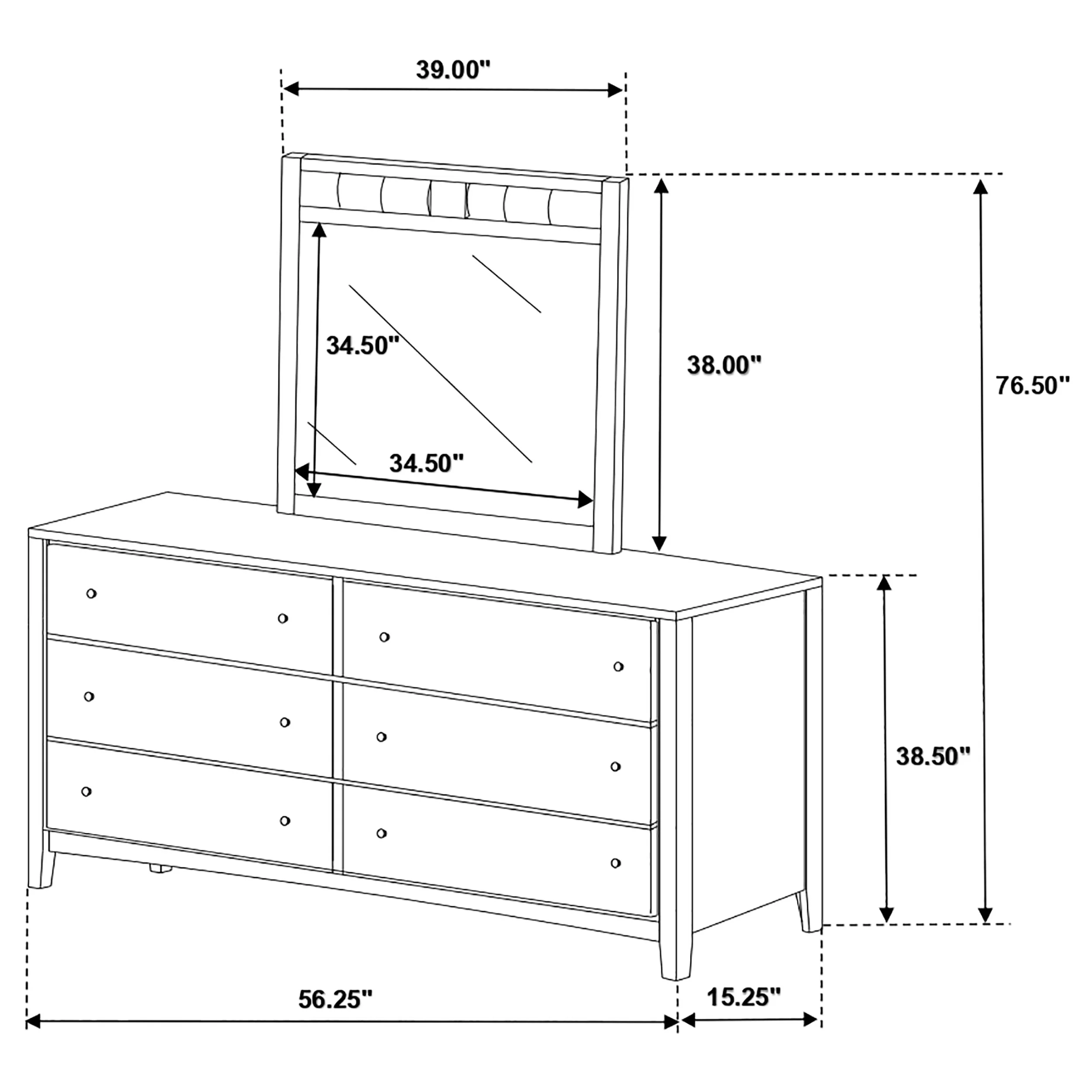 Carlton Dresser with Mirror - Image 12