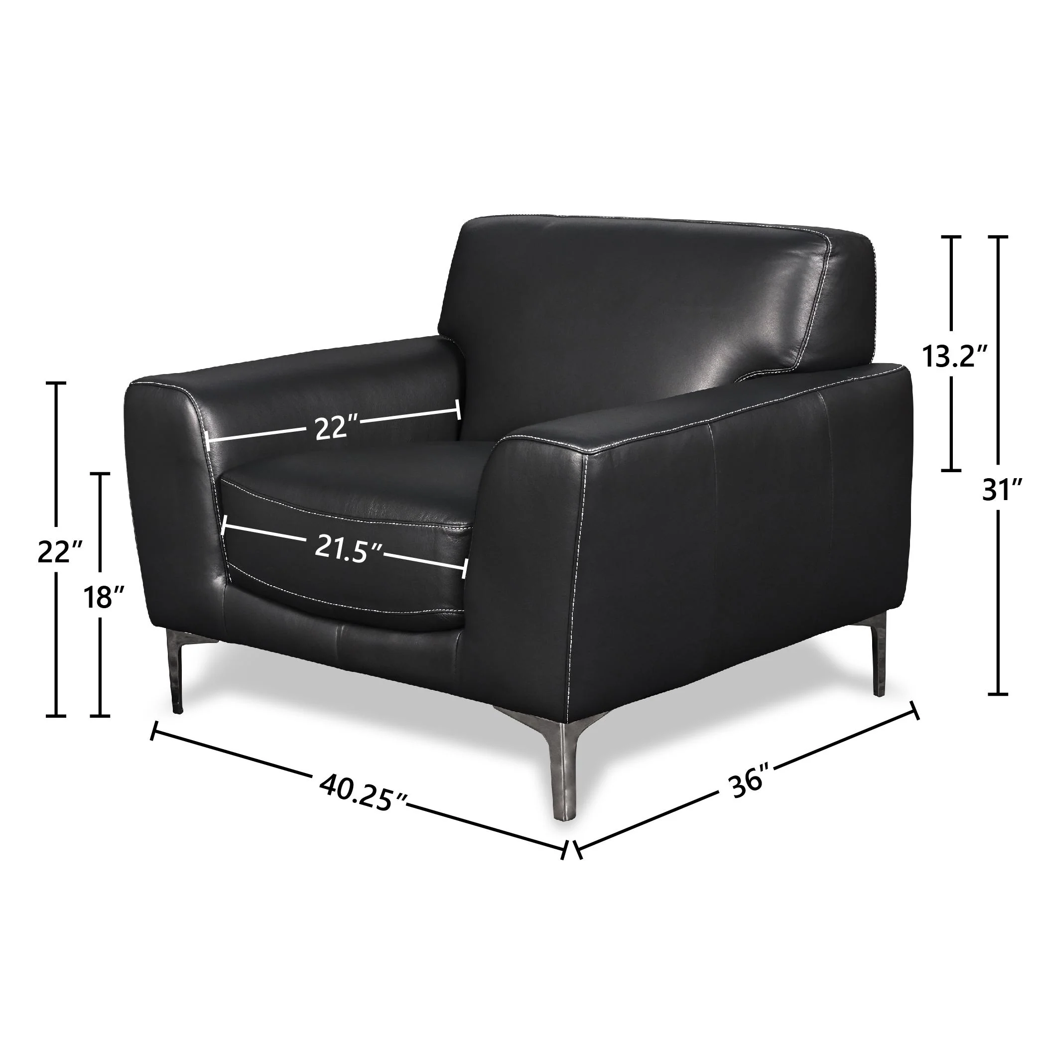 CARRARA CHAIR-BLACK - Image 5