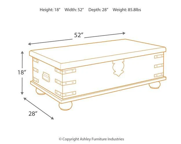 Carynhurst Coffee Table with Lift Top - Image 4