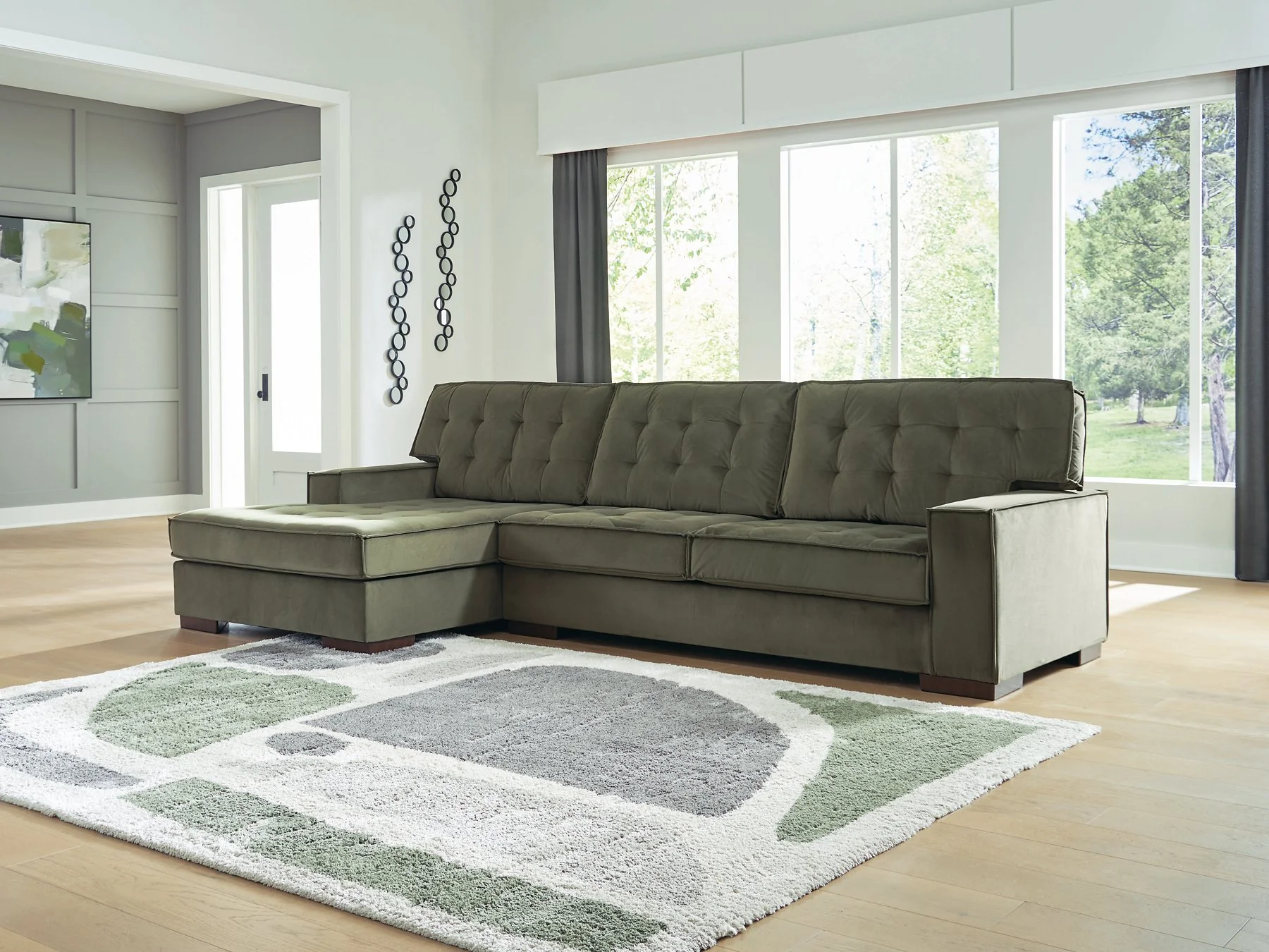 Caspian-Town Sectional with Chaise - Image 11