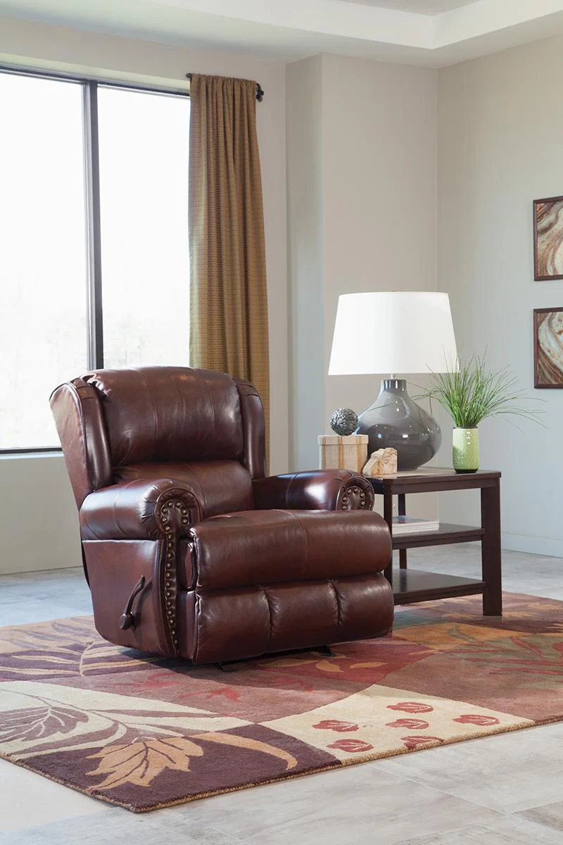 Catnapper Duncan Deluxe Glider Recliner in Walnut - Image 3