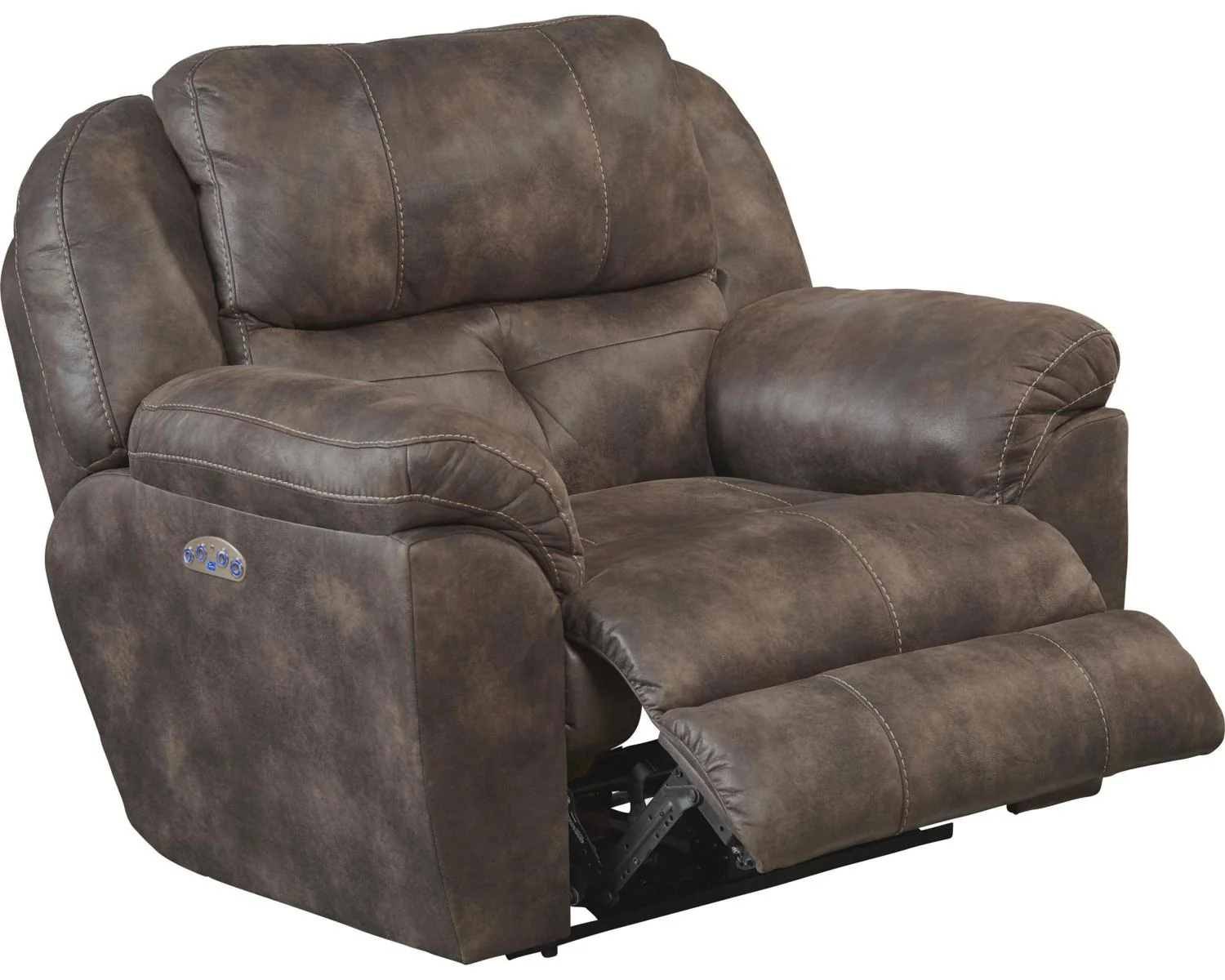 Catnapper Ferrington Power Headrest Lay Flat Recliner in Dusk - Image 3
