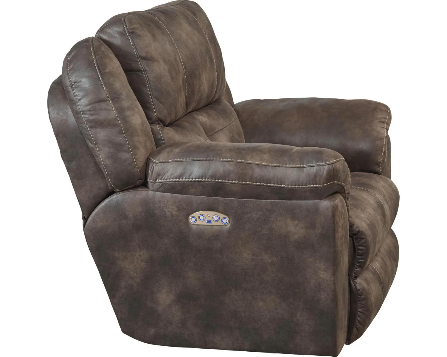 Catnapper Ferrington Power Headrest Lay Flat Recliner in Dusk - Image 4