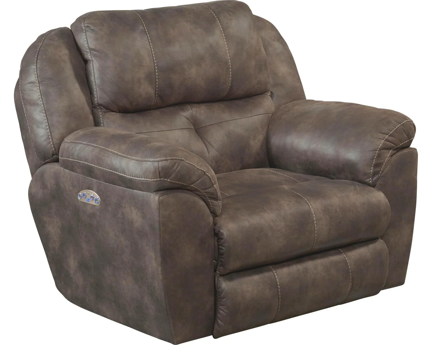 Catnapper Ferrington Power Headrest with Lumbar Power Lay Flat Recliner in Dusk - Image 2