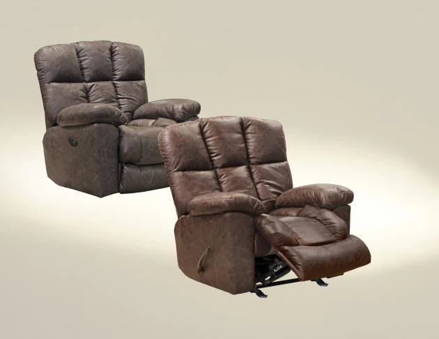Catnapper Furniture Mayfield Power Rocker Recliner in Saddle - Image 2