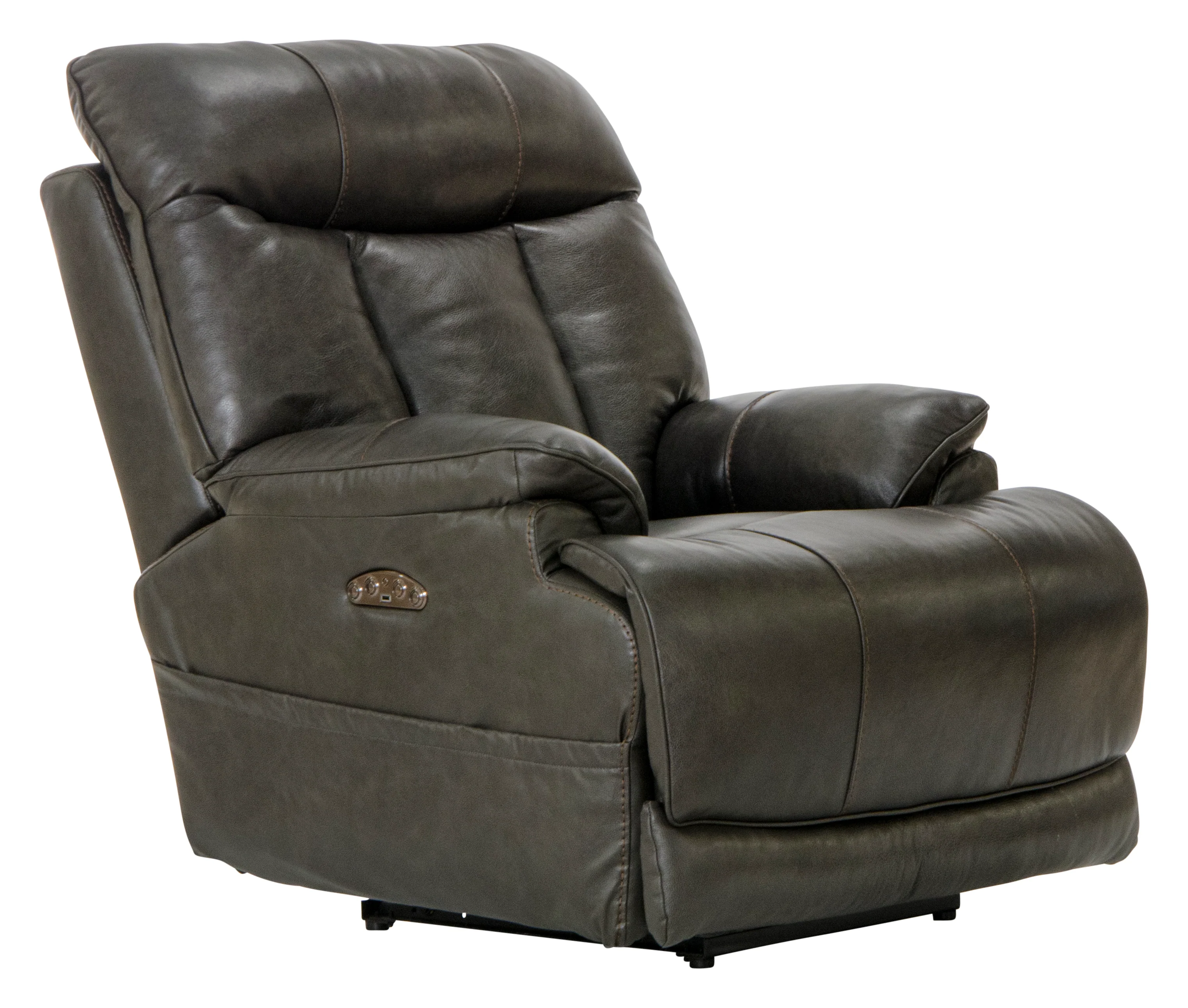 Naples Power Headrest Power Lay Flat Recliner w/Extended Ottoman - Image 2
