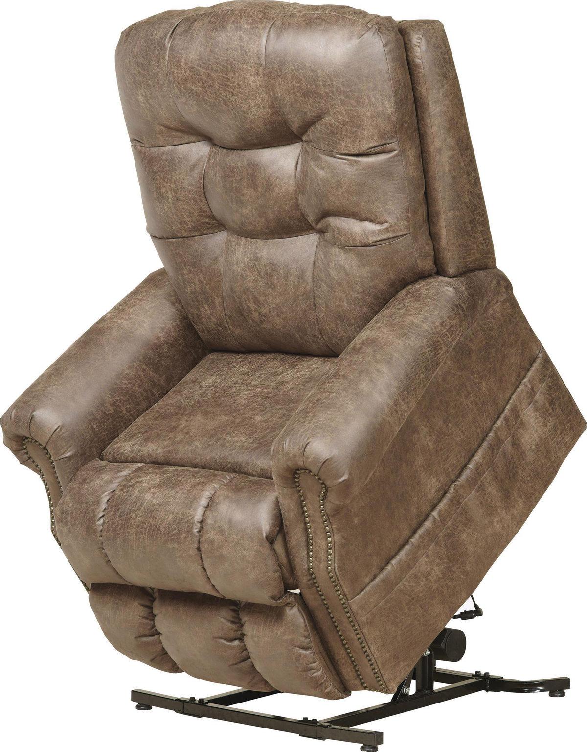 Catnapper Furniture Ramsey Power Lift Lay Flat Recliner w/ Heat & Massage in Silt - Image 2