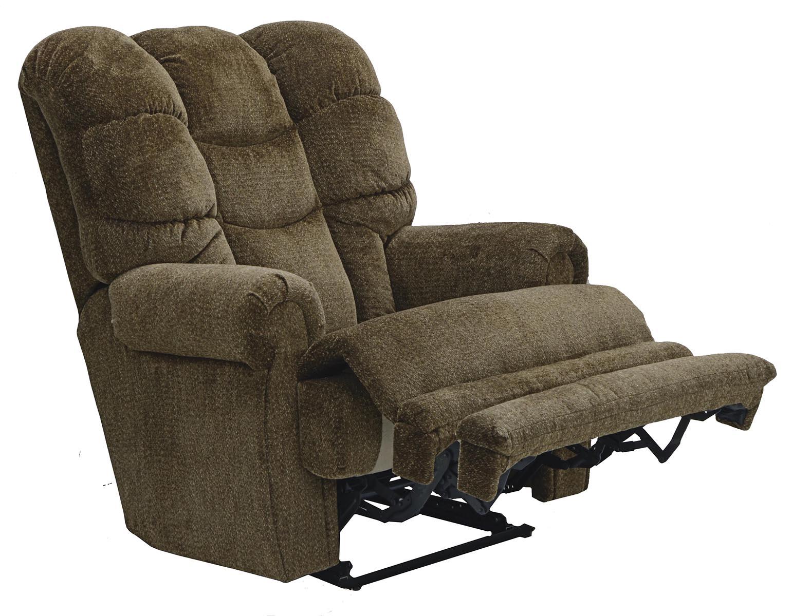 Catnapper Malone Power Lay Flat Recliner with Extended Ottoman in Truffle - Image 2