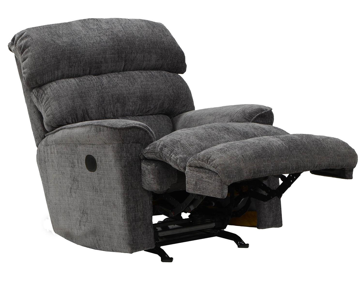 Catnapper Pearson Rocker Recliner in Charcoal - Image 2