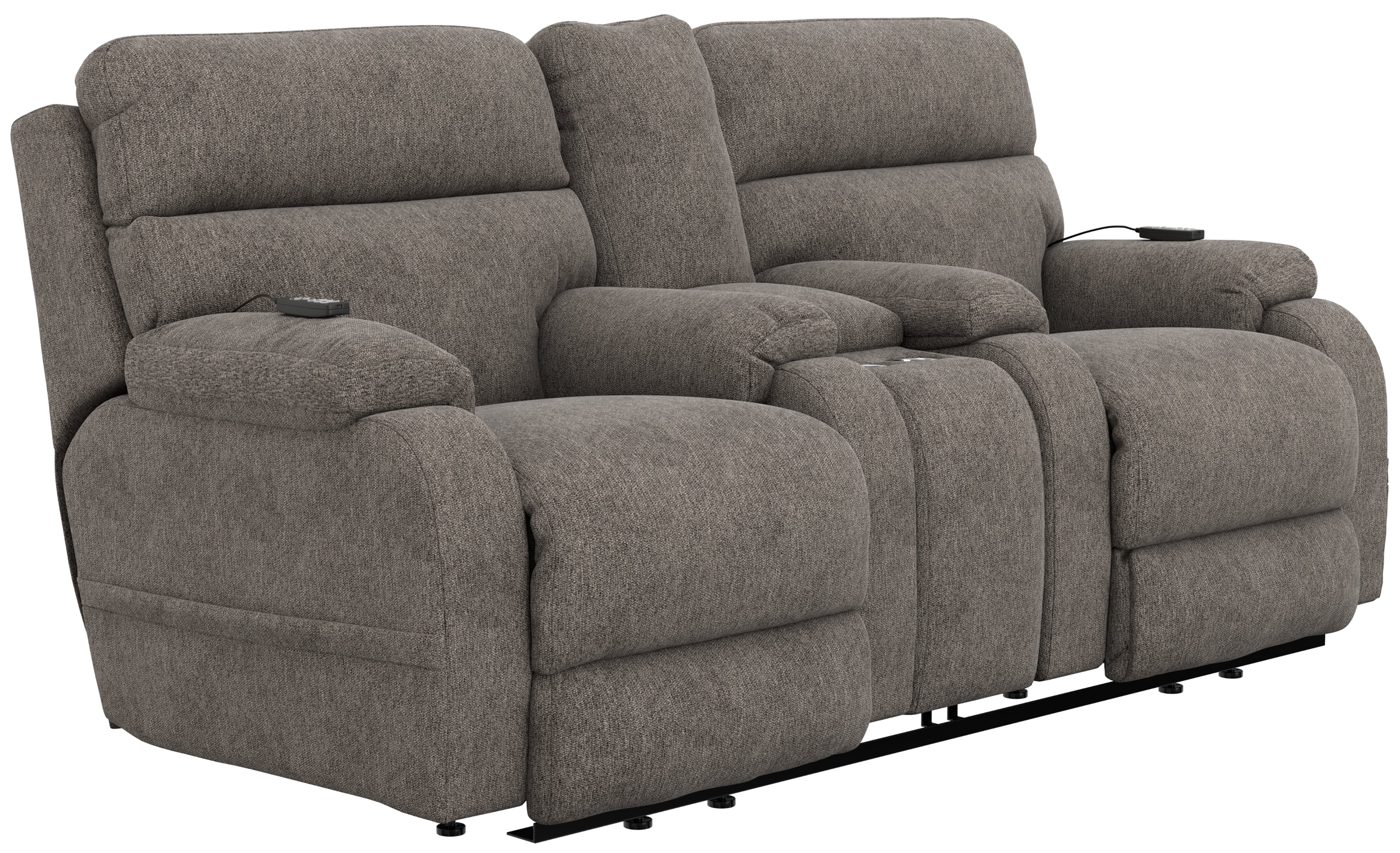 Regenerator Dual Lift Power Headrest Console Loveseat w/CR3 Heat/Massage/Lumbar/Zero Gravity - Image 2