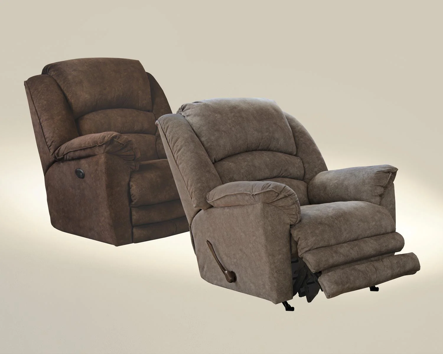 Catnapper Rialto Chaise Rocker Recliner in Steel 4775-2 - Image 3