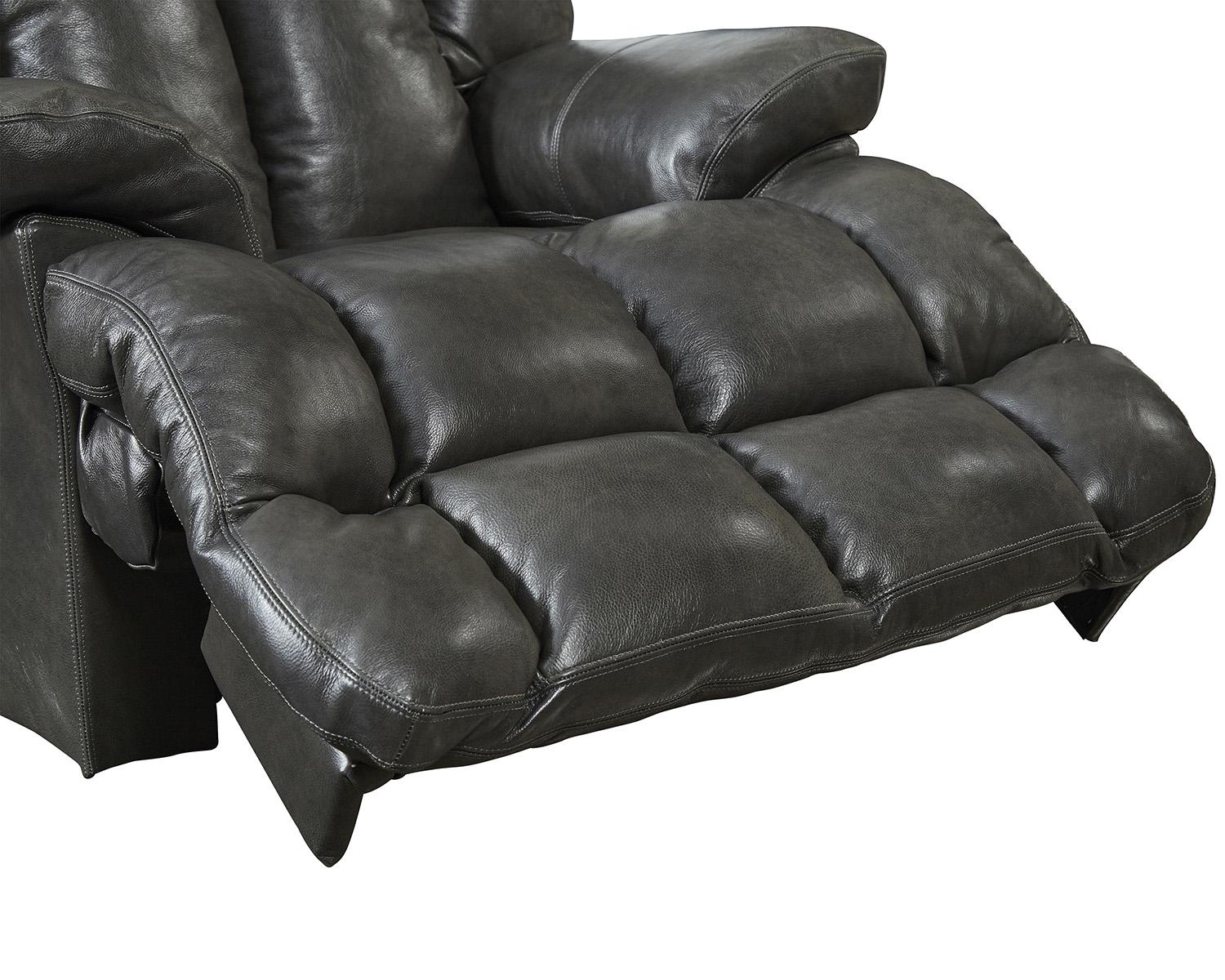 Catnapper Victor Power Lay Flat Chaise Recliner in Steel - Image 2