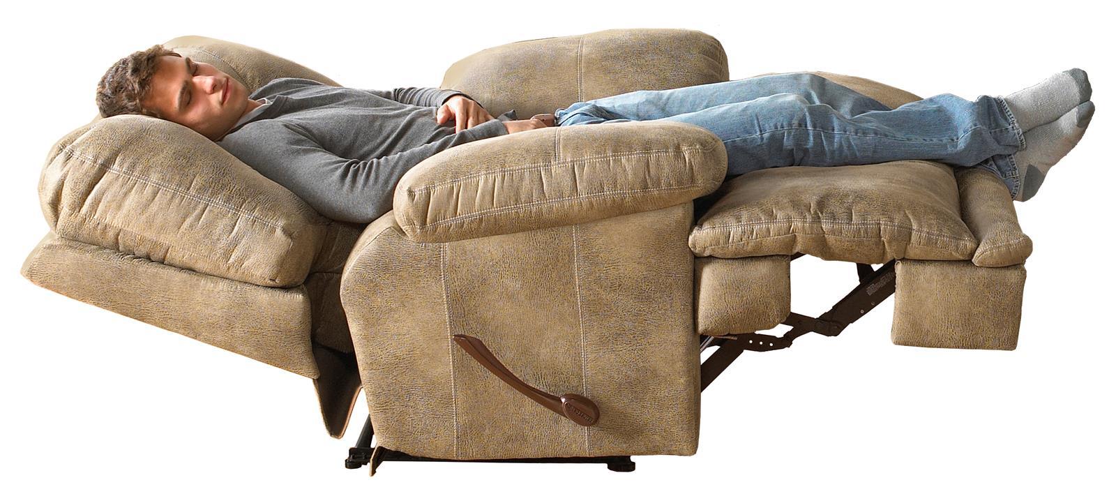 Catnapper Voyager Lay Flat Recliner in Brandy - Image 3