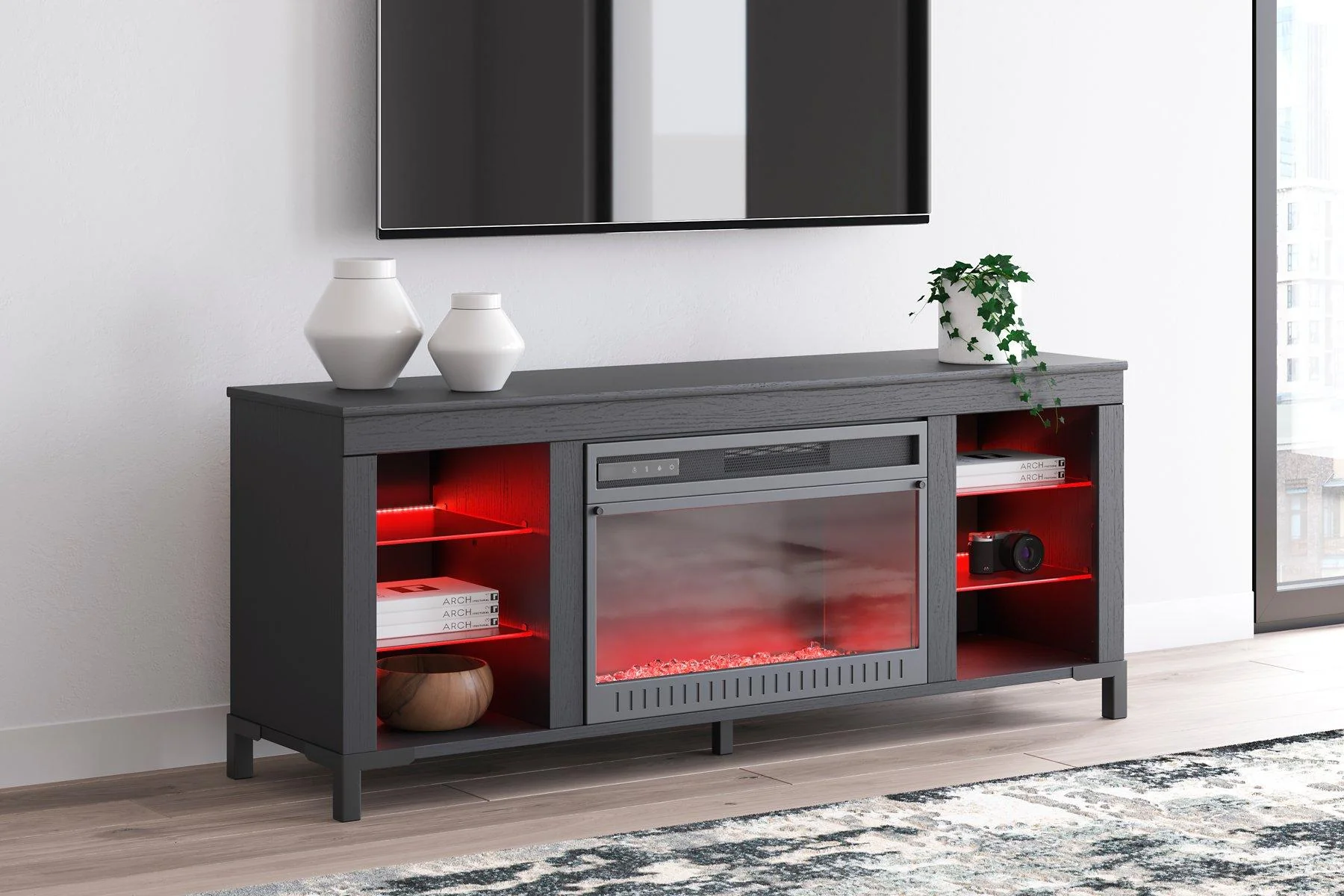 Cayberry 60" TV Stand with Electric Fireplace - Image 14
