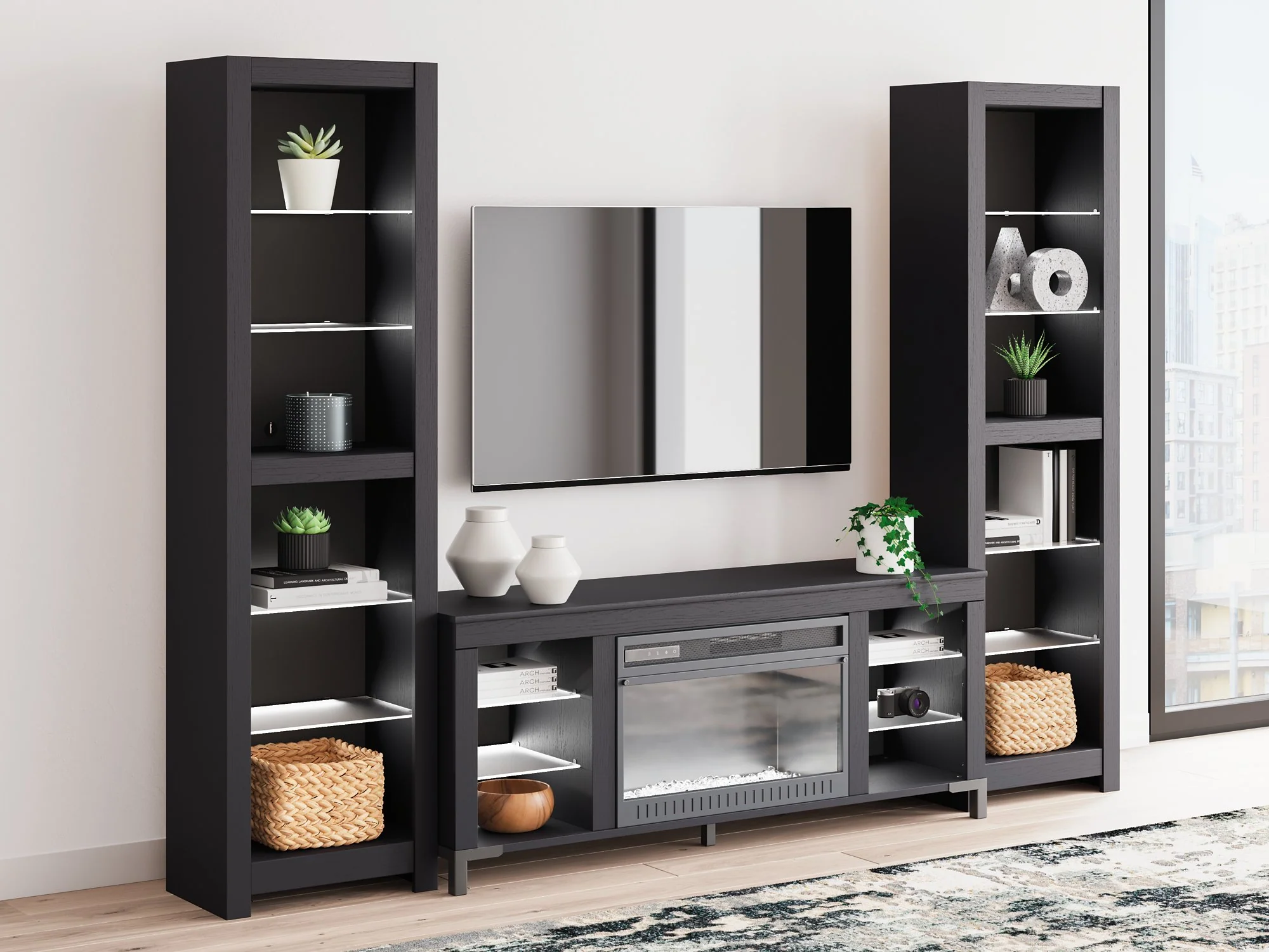Cayberry Entertainment Center with Electric Fireplace - Image 10