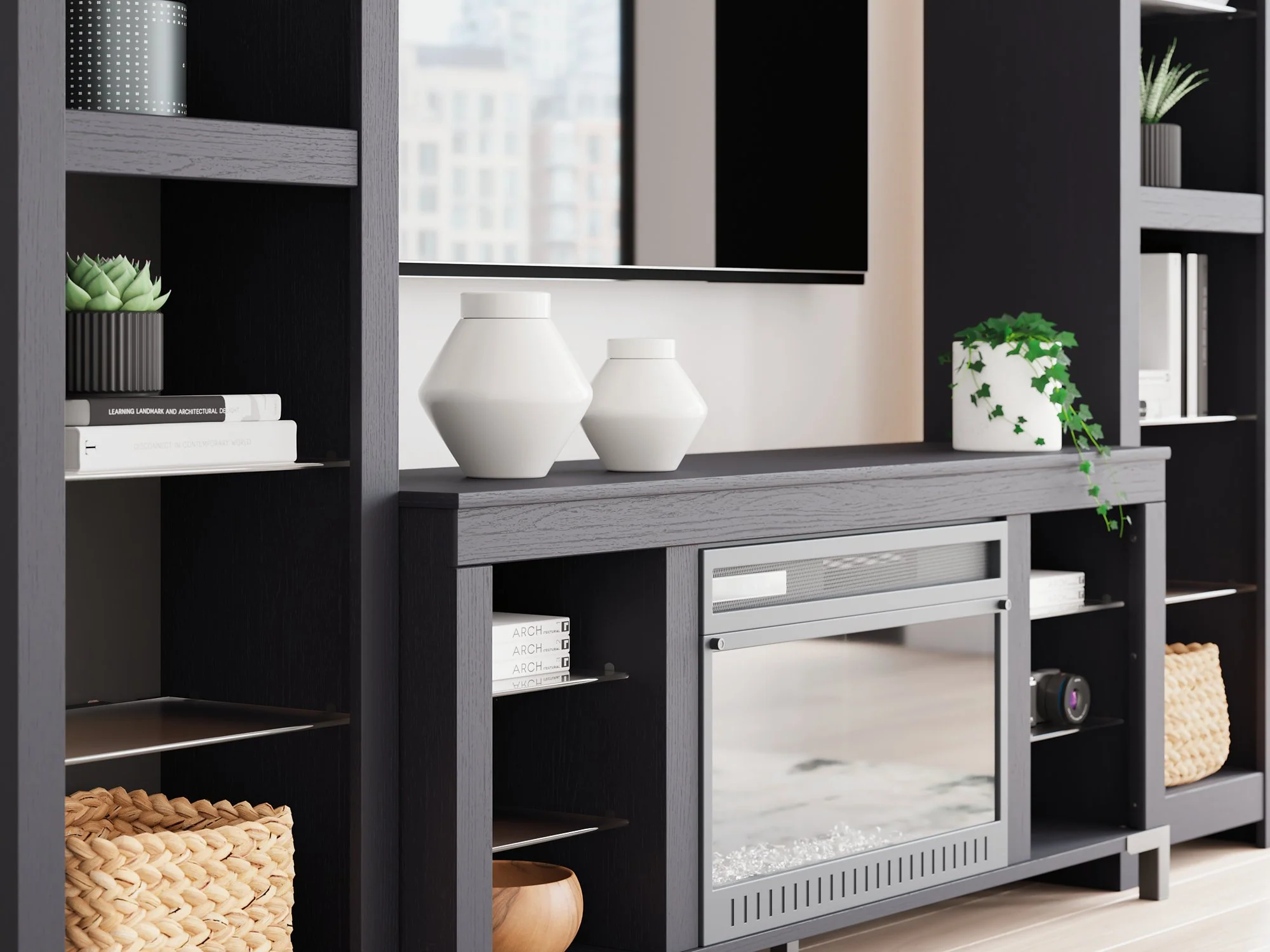 Cayberry Entertainment Center with Electric Fireplace - Image 7