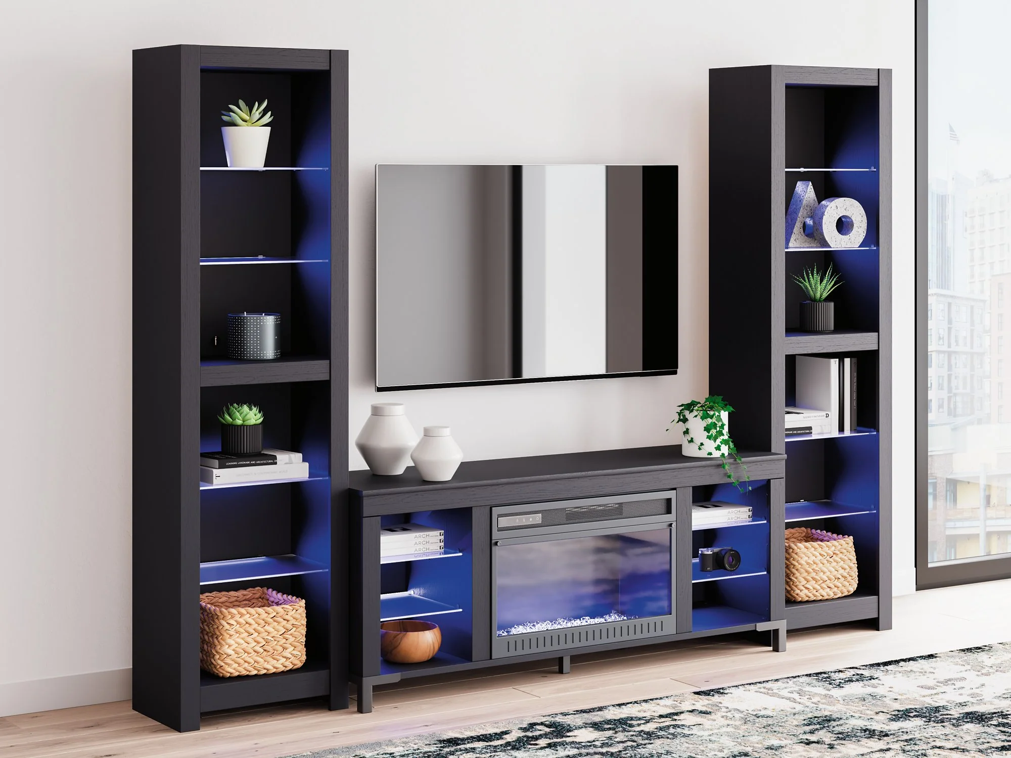 Cayberry Entertainment Center with Electric Fireplace - Image 8