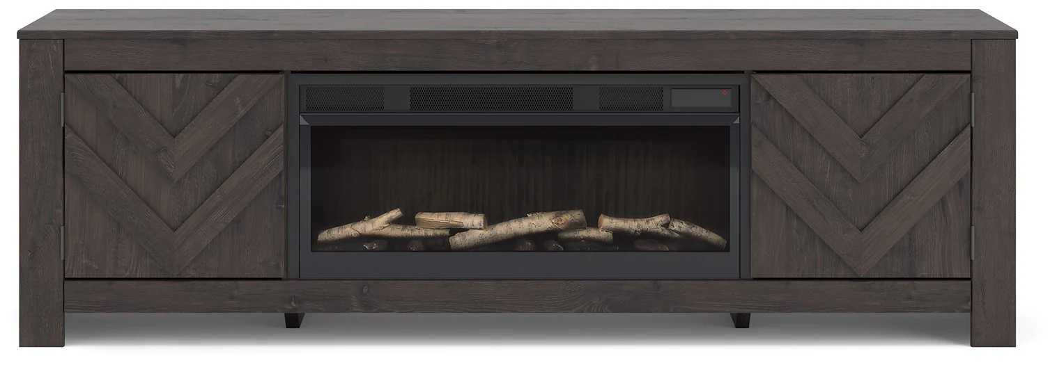 Cayboni 71" TV Stand with Electric Fireplace - Image 3