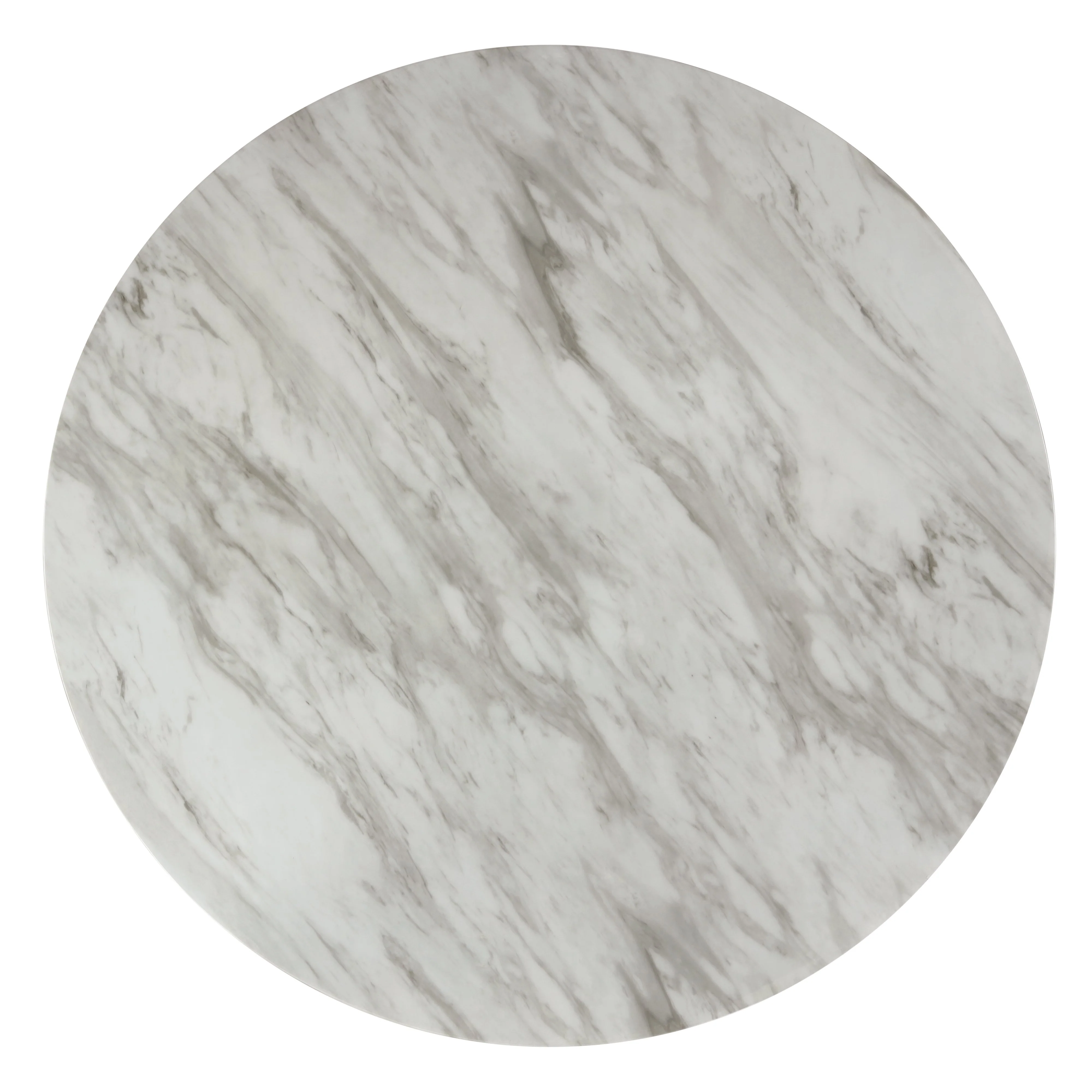Celeste 48" Round Dining Table-Espresso/Faux Marble - Image 2