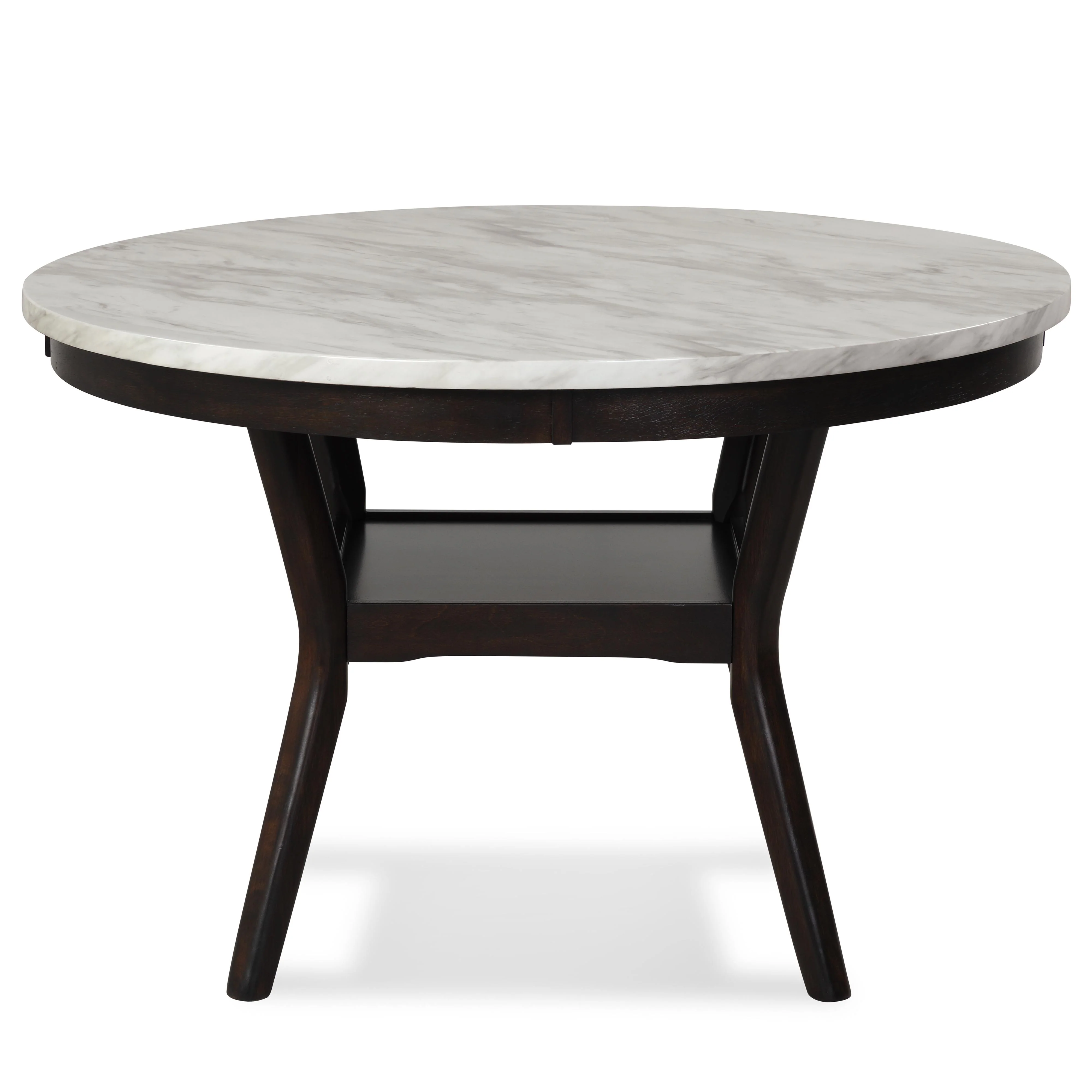 CELESTE 64" DINING TABLE-ESPRESSO/FAUX MARBLE - Image 2
