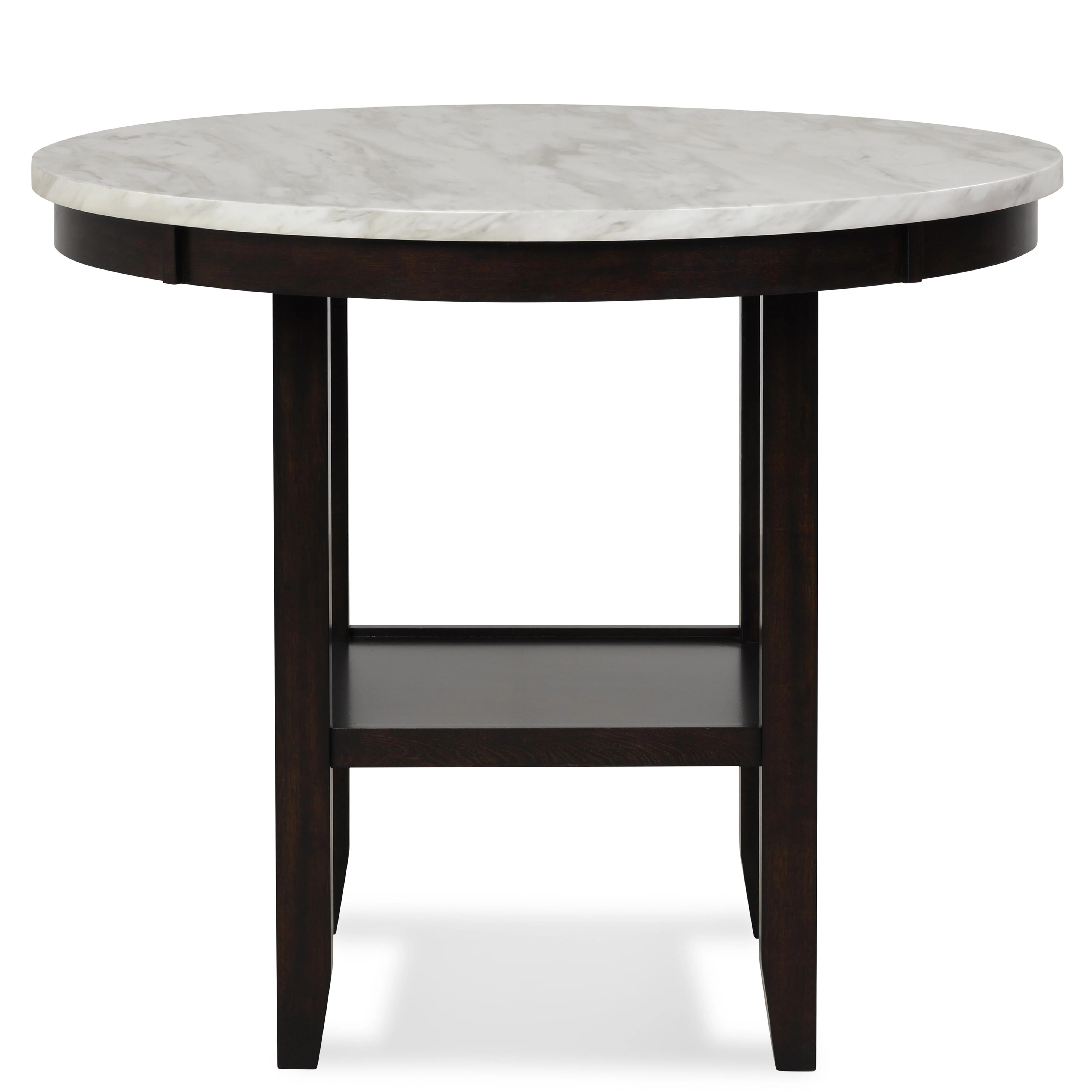 CELESTE 64" DINING TABLE-ESPRESSO/FAUX MARBLE - Image 3