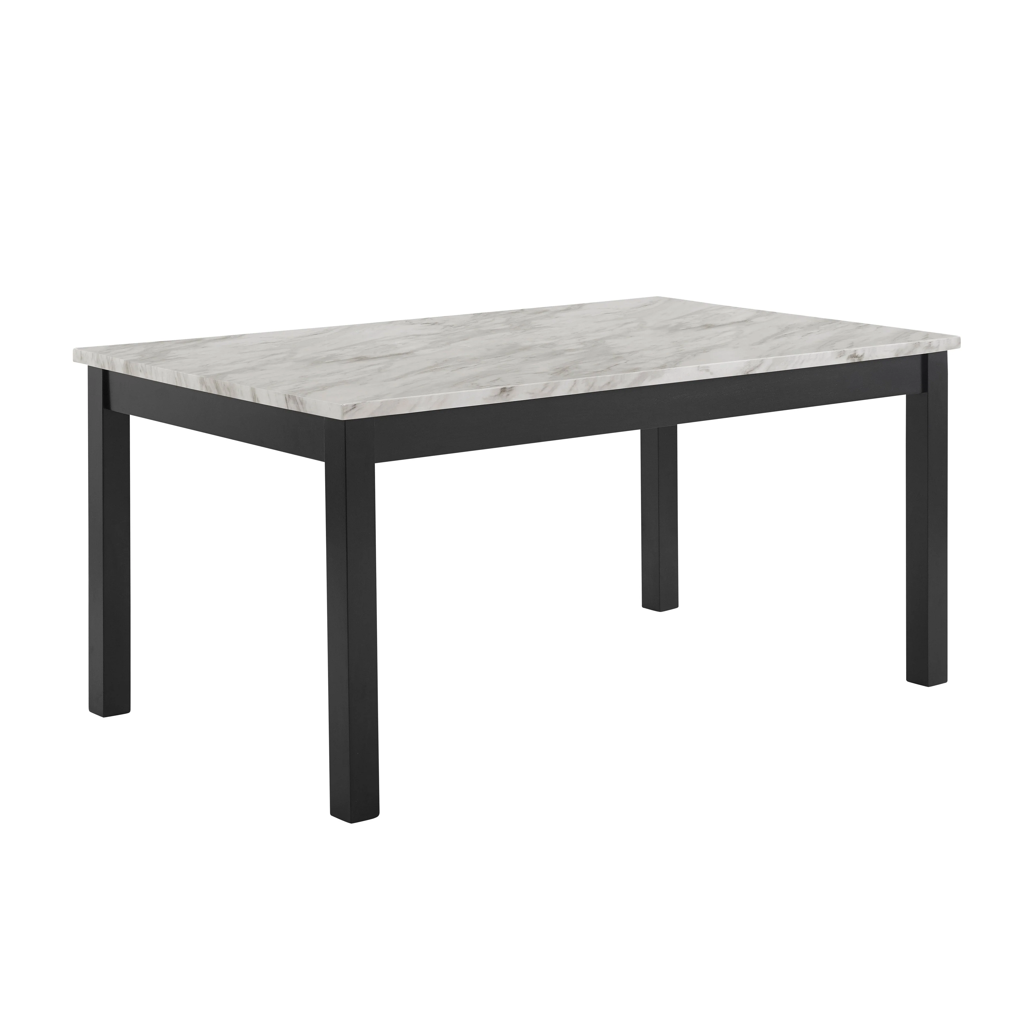 Celeste 64" Dining Table-Espresso/Faux Marble - Image 2