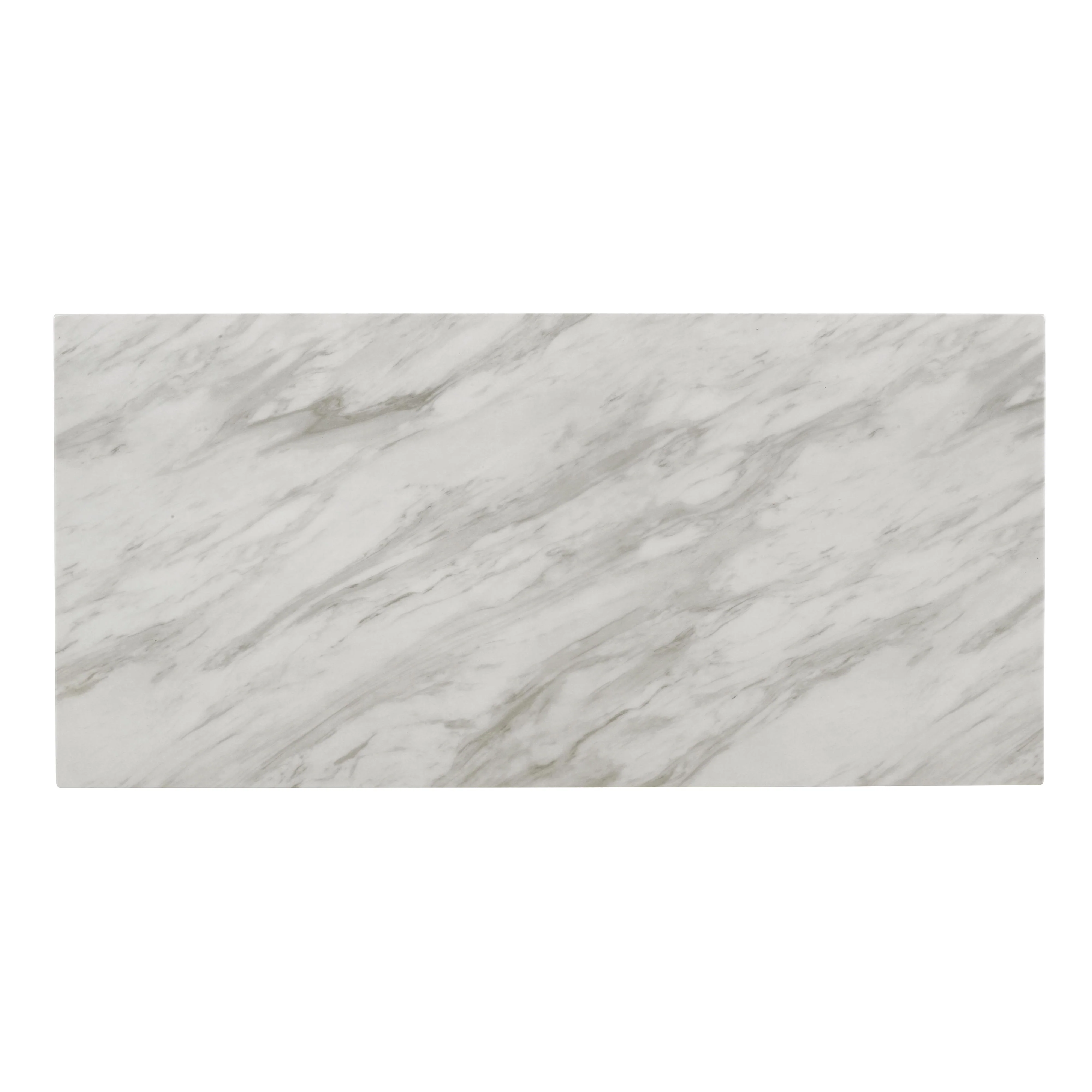 CELESTE DESK W/WHITE/GRAY FAUX MARBLE TOP-WHITE BASE - Image 8