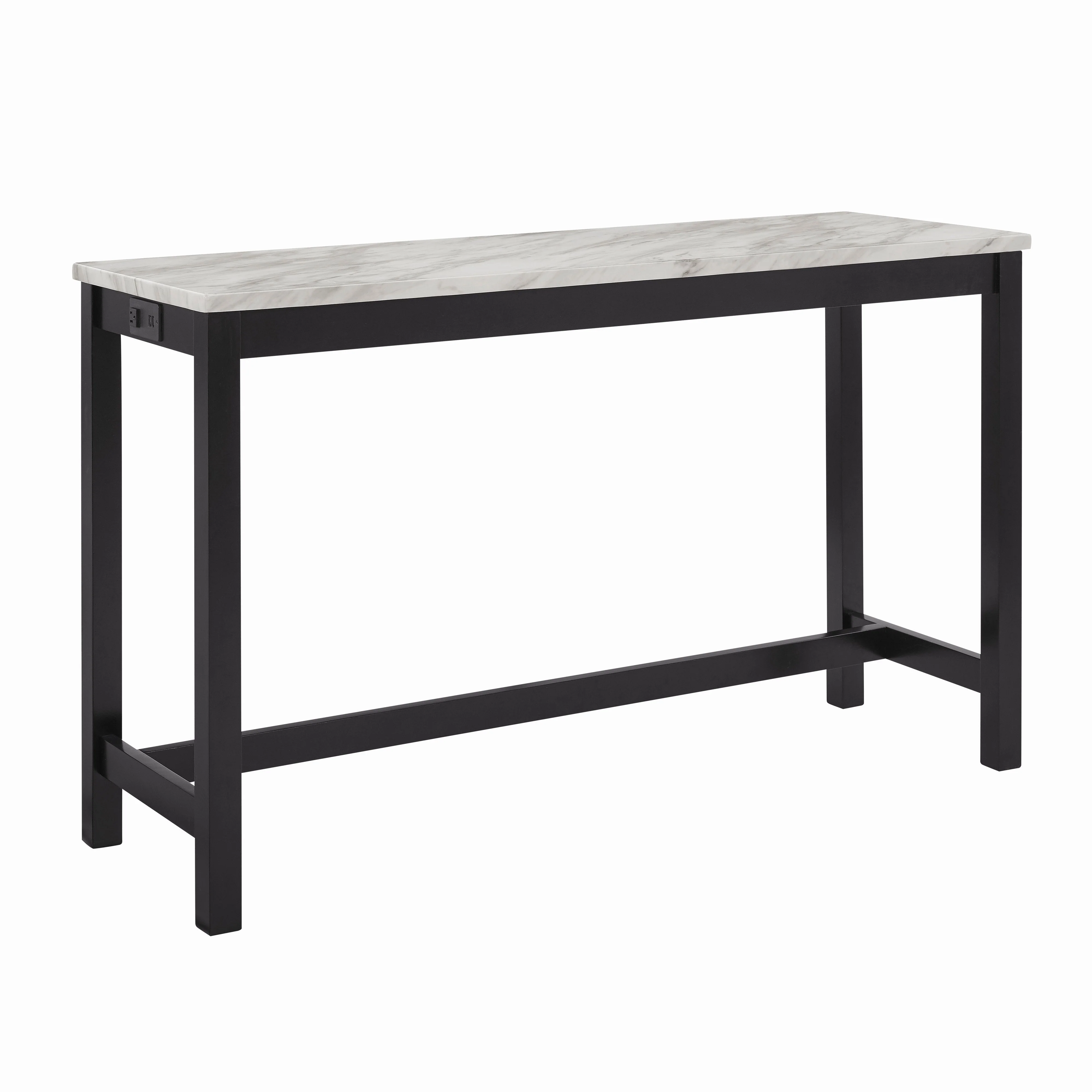 Celeste Theater Bar Table W/ 3 Stools-Blue - Image 2