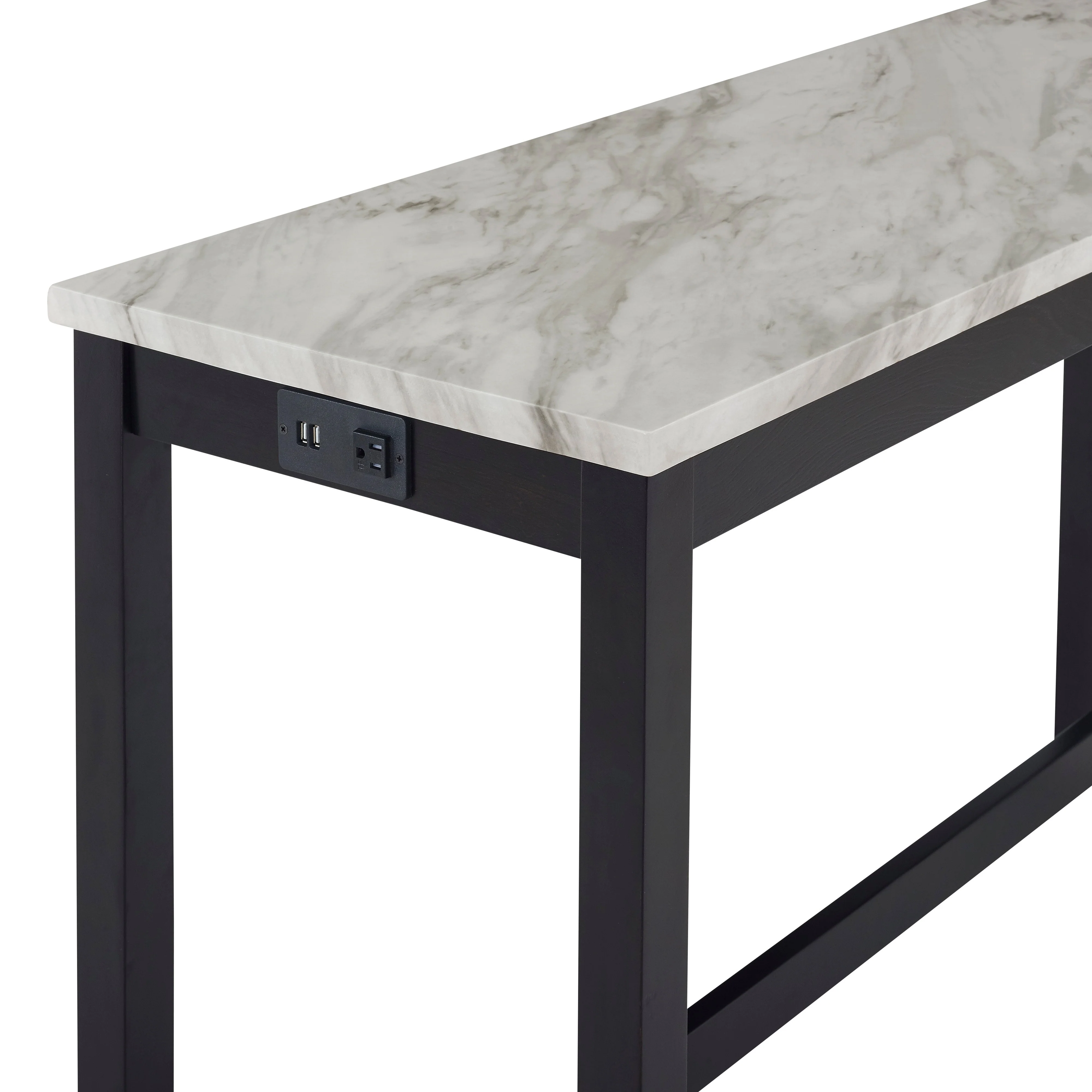 Celeste Theater Bar Table W/ 3 Stools-Blue - Image 5