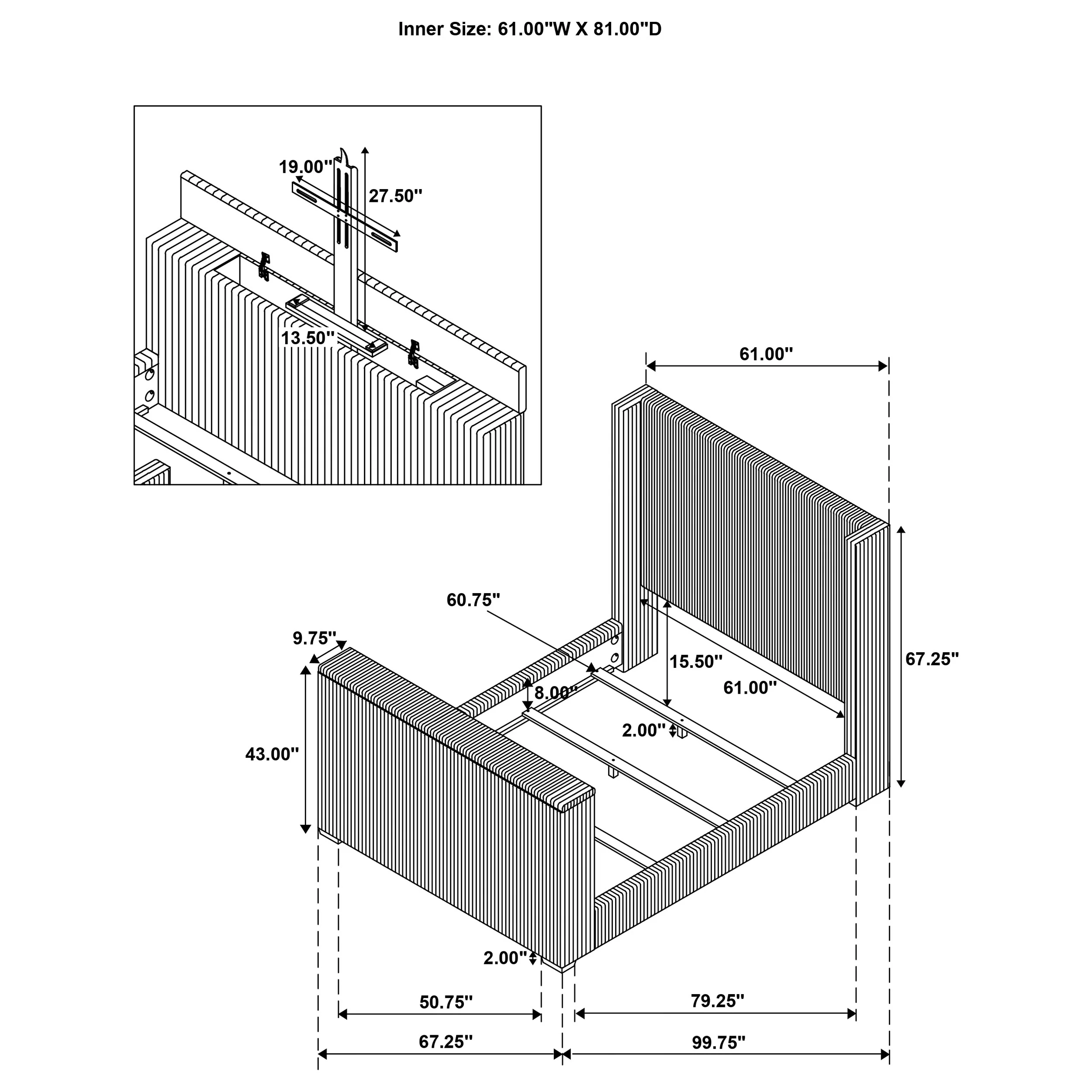Centergrove Wingback TV Bed - Image 14