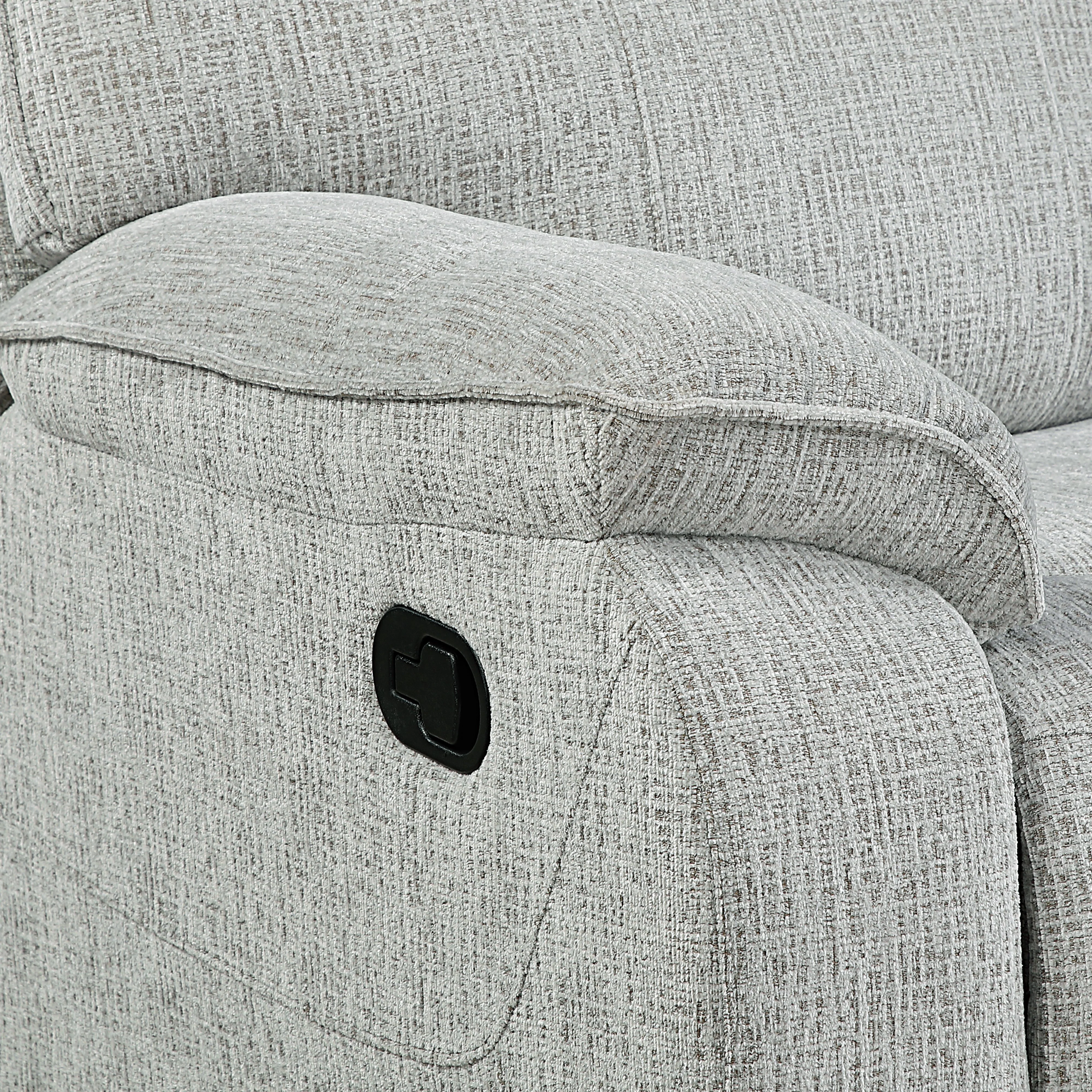 Chablis Reclining Console Loveseat-Mist Gray - Image 6