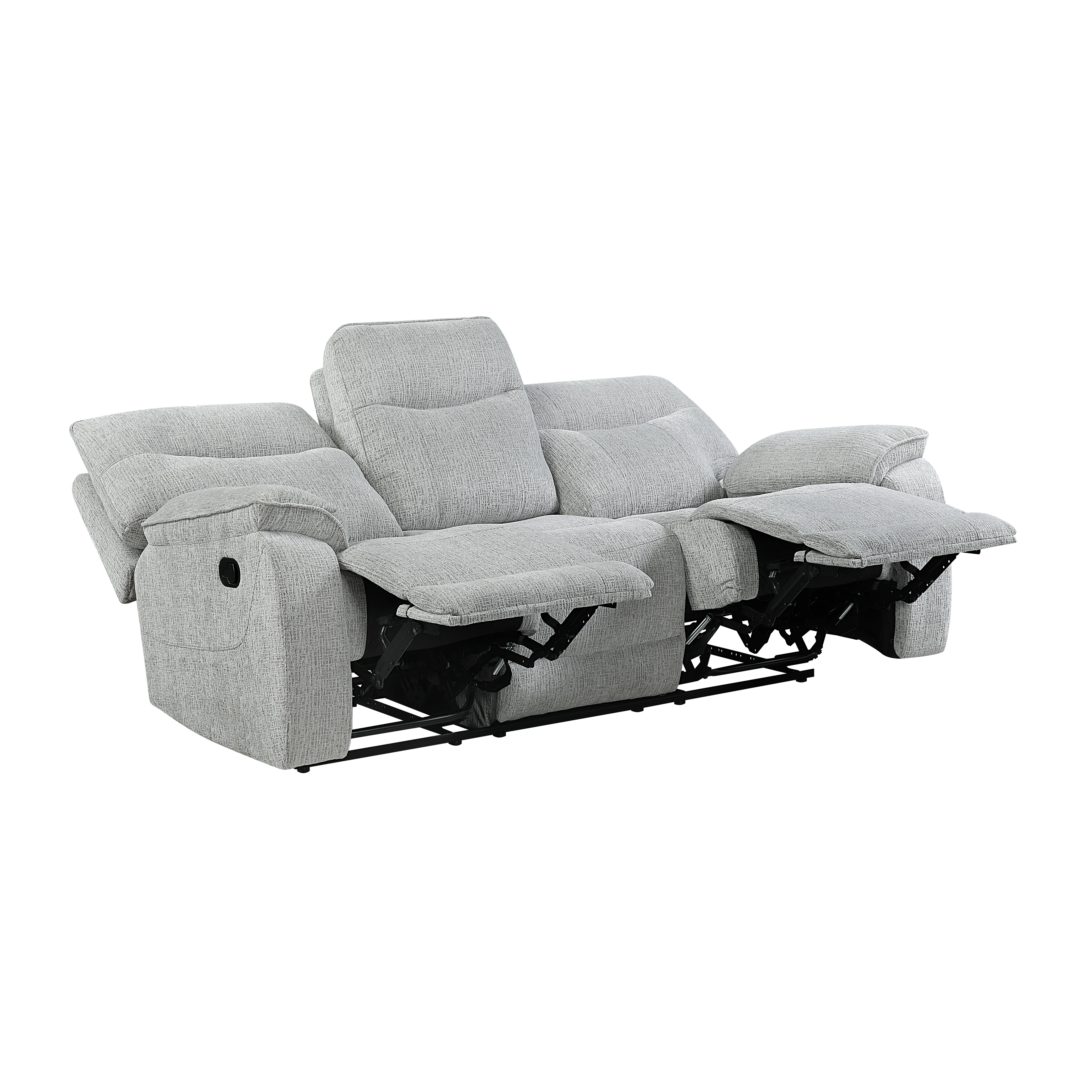 Chablis Reclining Sofa-Mist Gray - Image 3