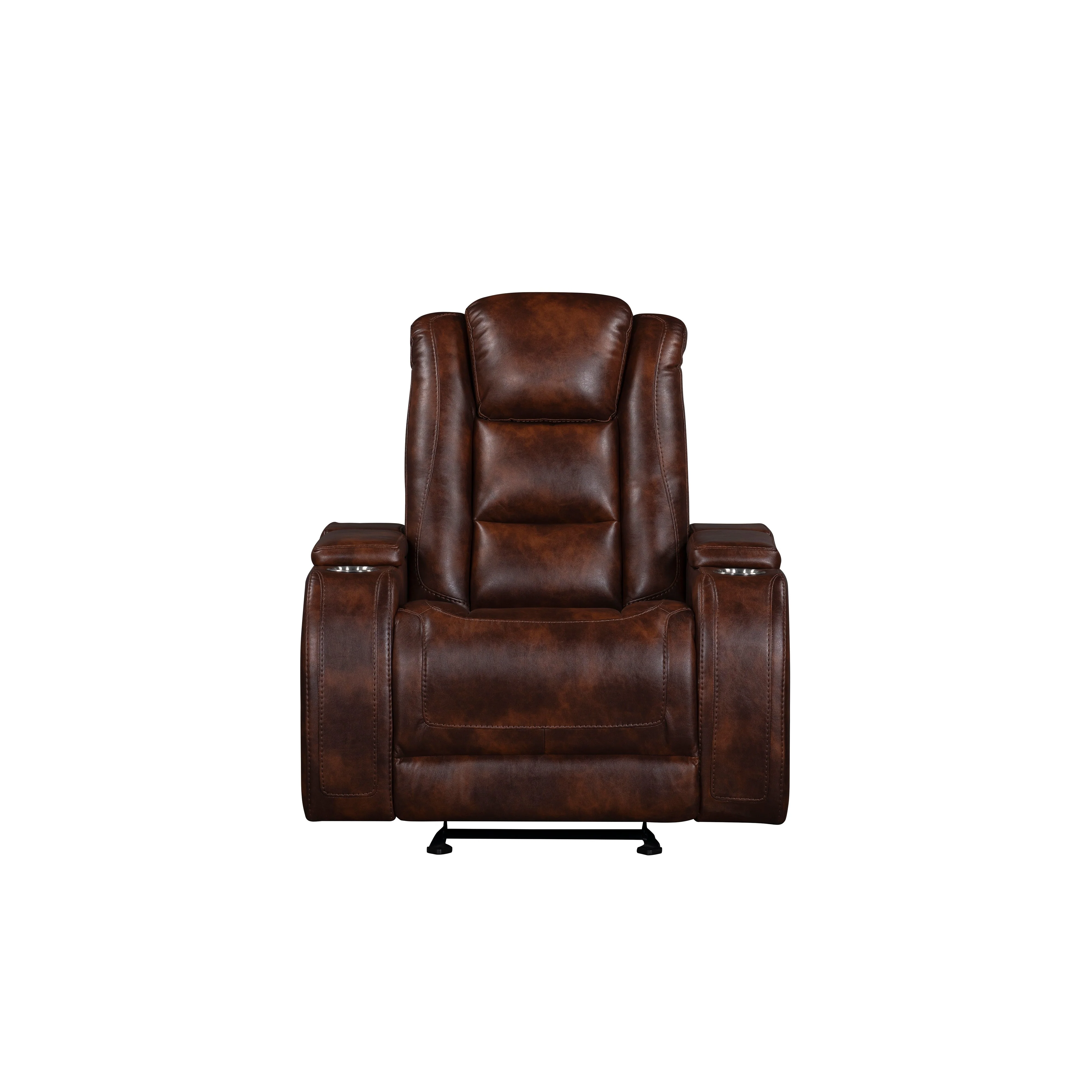 Chester Glider Recliner W/Pwr Hr & Fr-Brown - Image 2