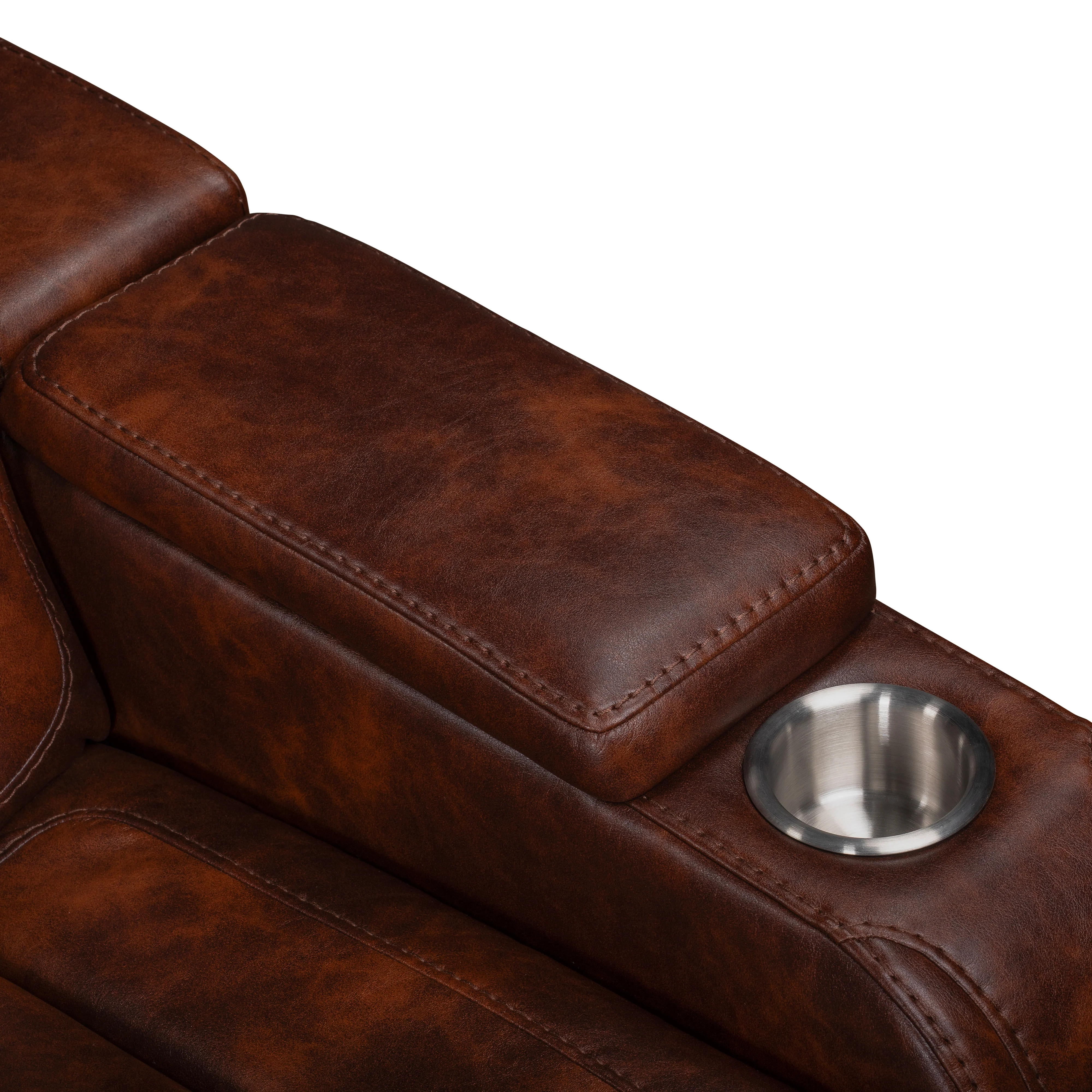 Chester Reclining Sofa-Brown - Image 8