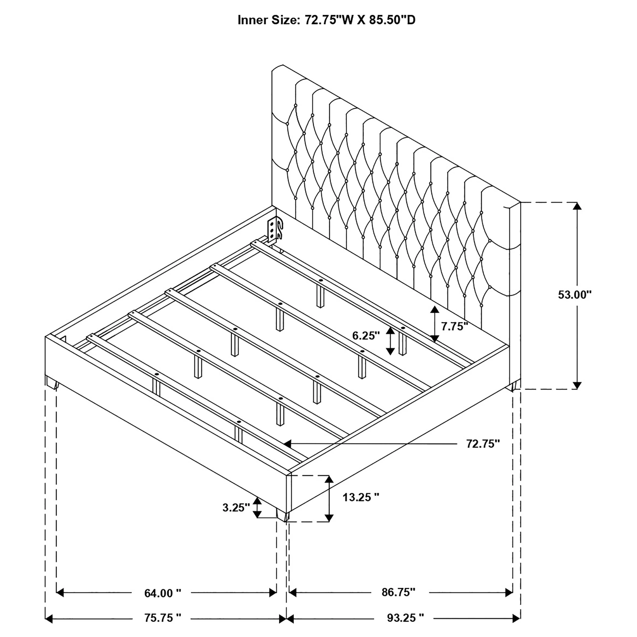 Chloe Panel Bed - Image 25