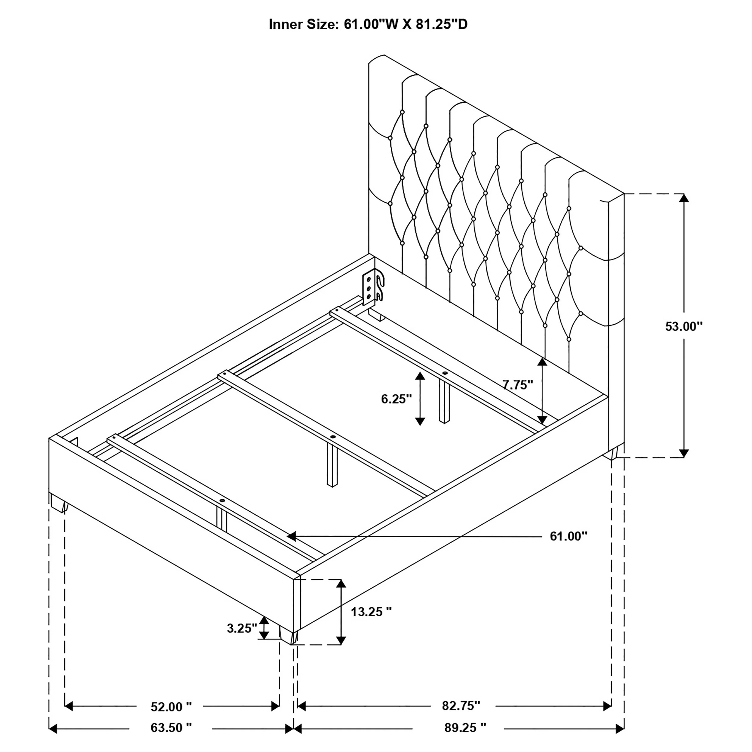 Chloe Panel Bed - Image 7