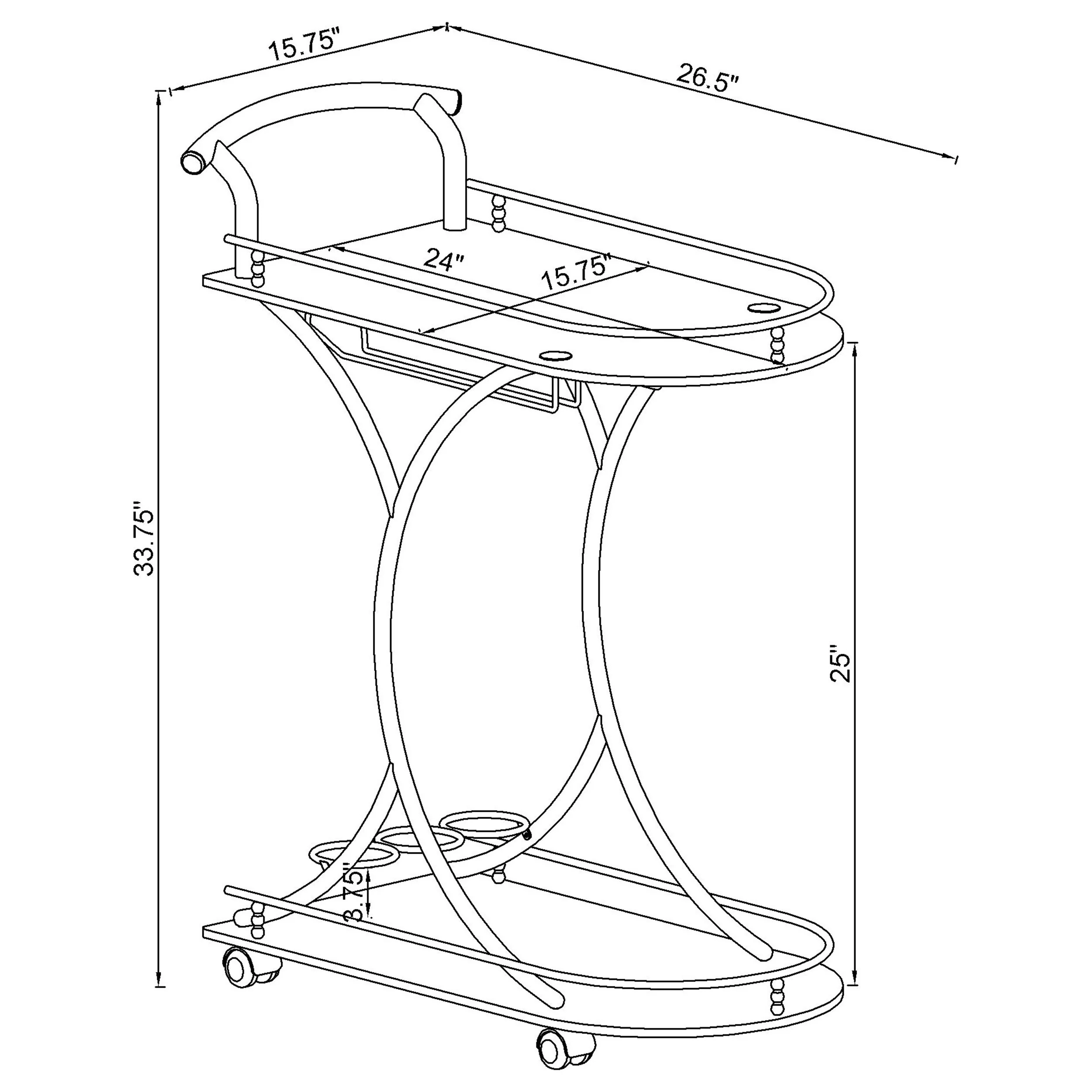 Elfman Bar Cart - Image 22
