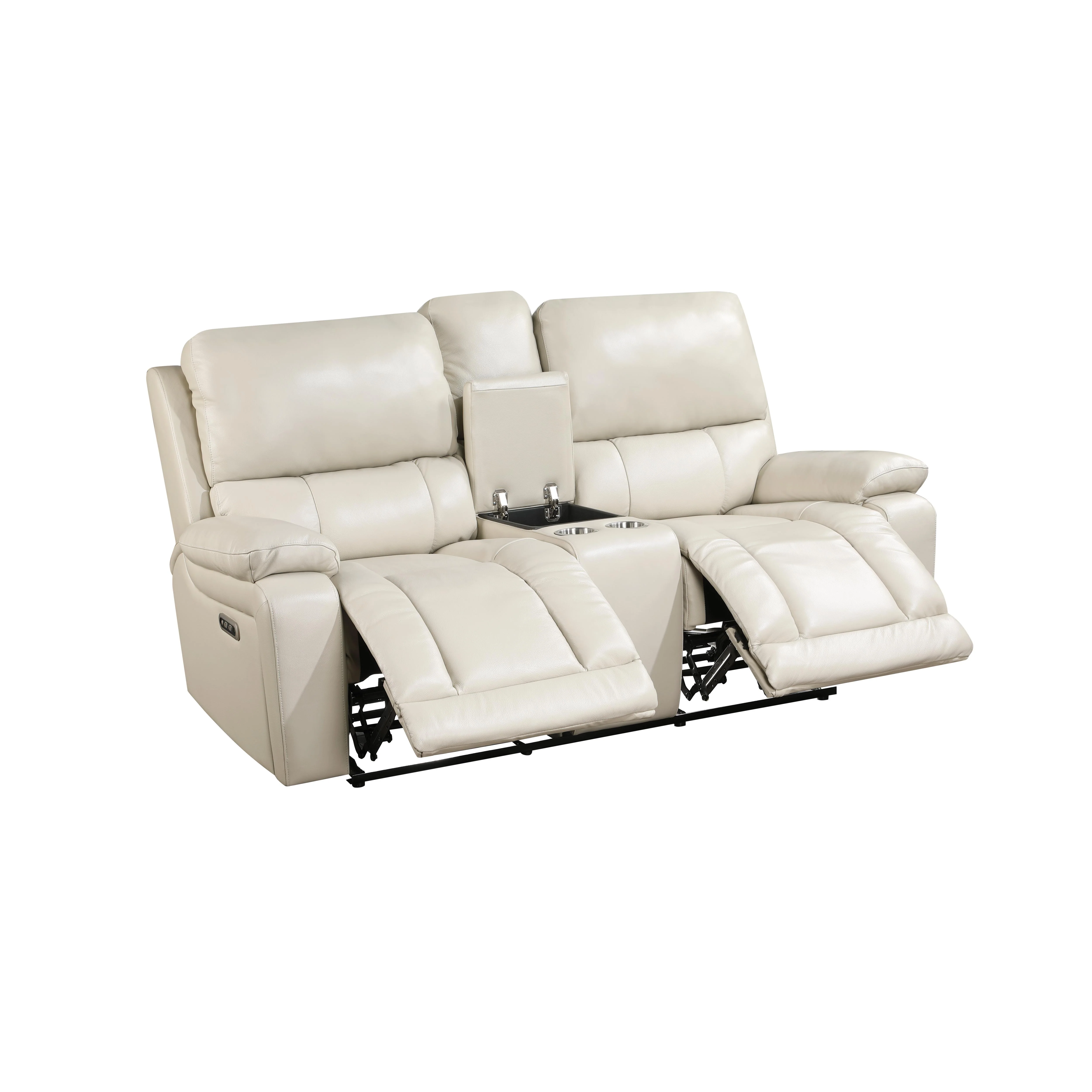 CICERO CONSOLE LOVESEAT W/ PWR FR & HR-CREAM - Image 3