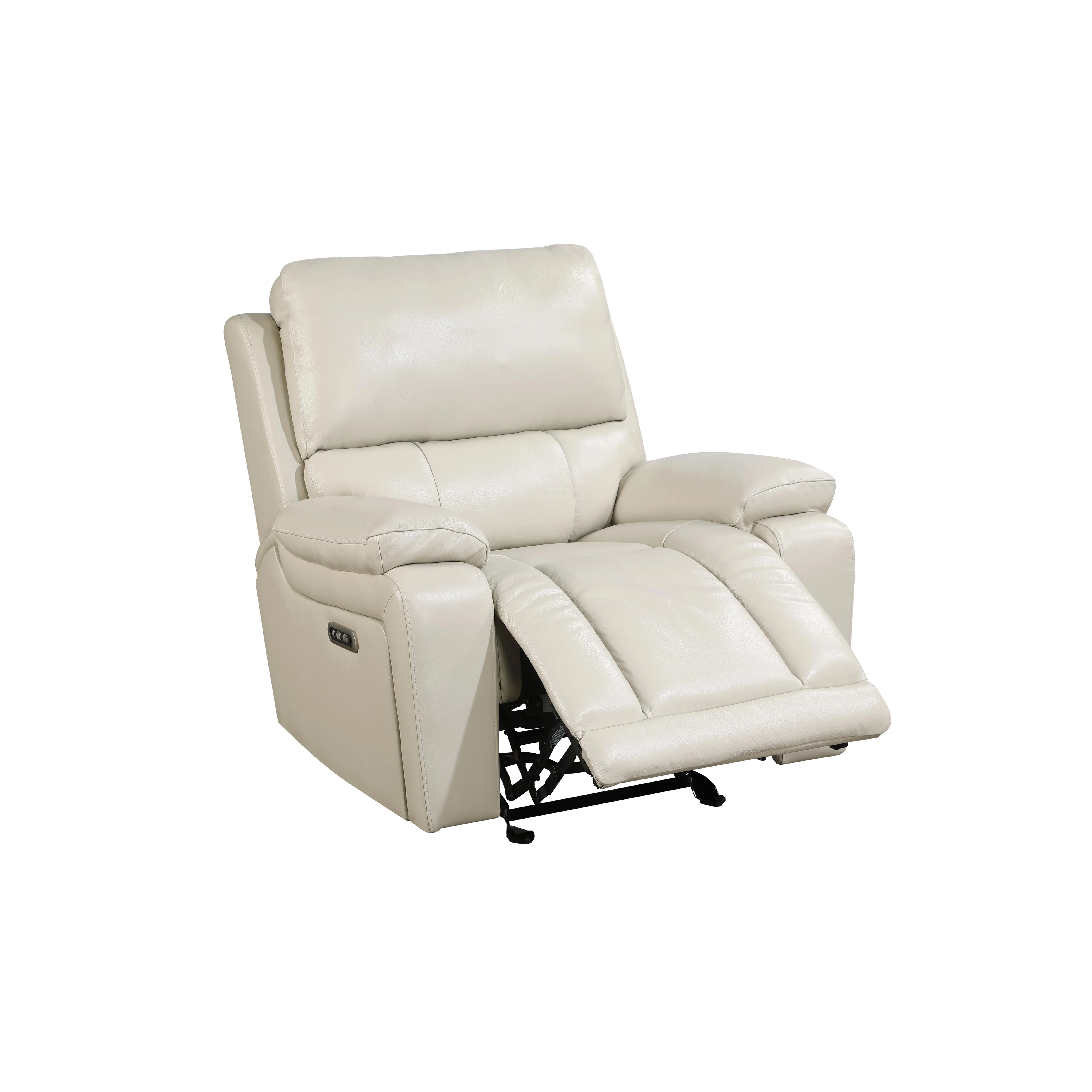 CICERO GLIDER RECLINER W/ PWR FR & HR-CREAM - Image 3