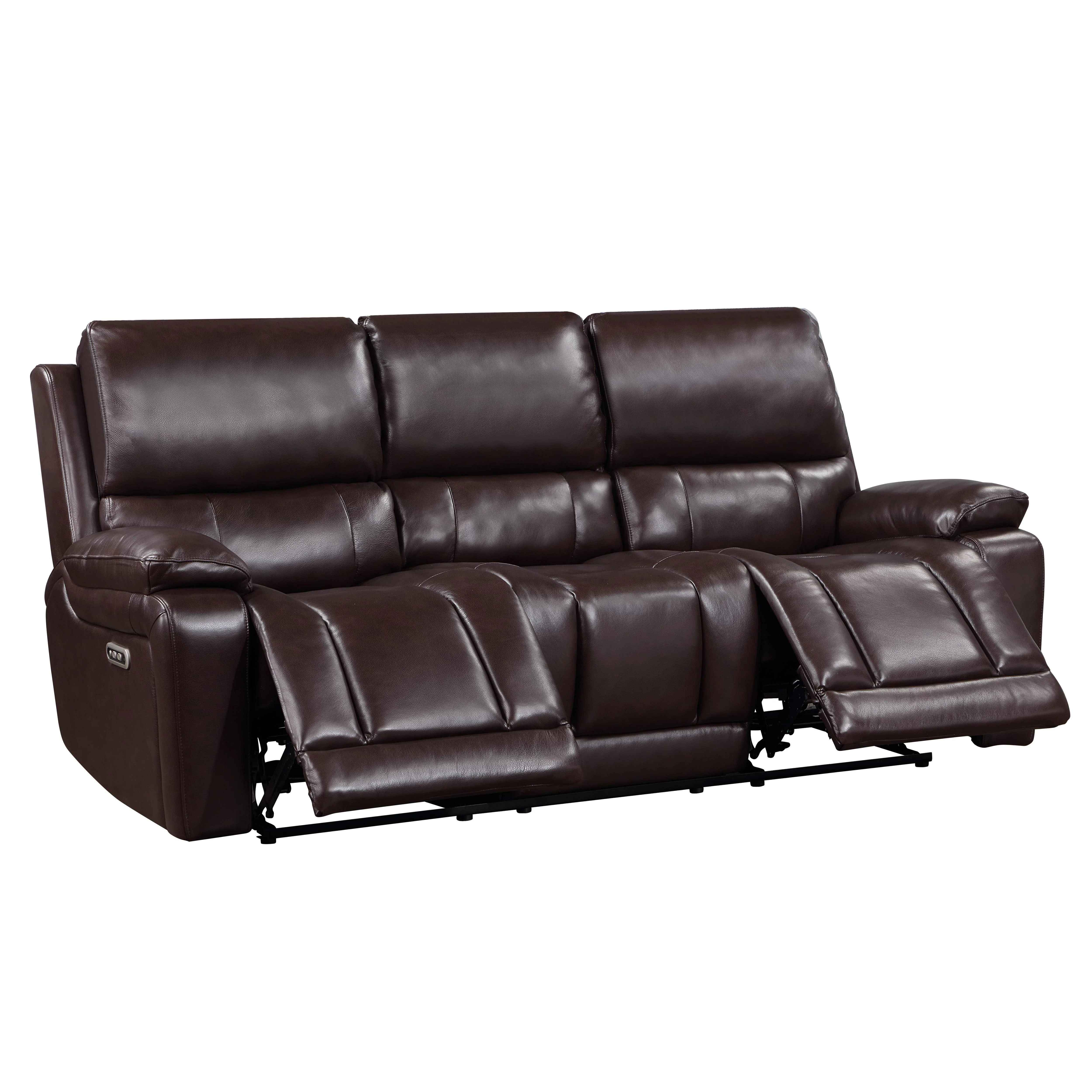 CICERO RECLINING SOFA-BROWN - Image 4