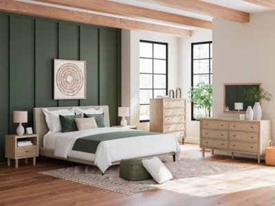 Cielden Upholstered Bed with Roll Slats - Image 12
