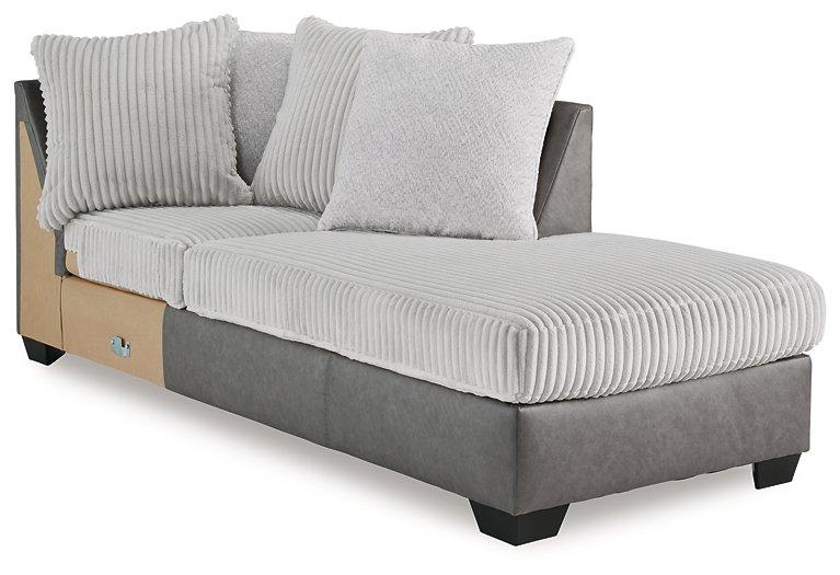 Clairette Court Sectional with Chaise - Image 3