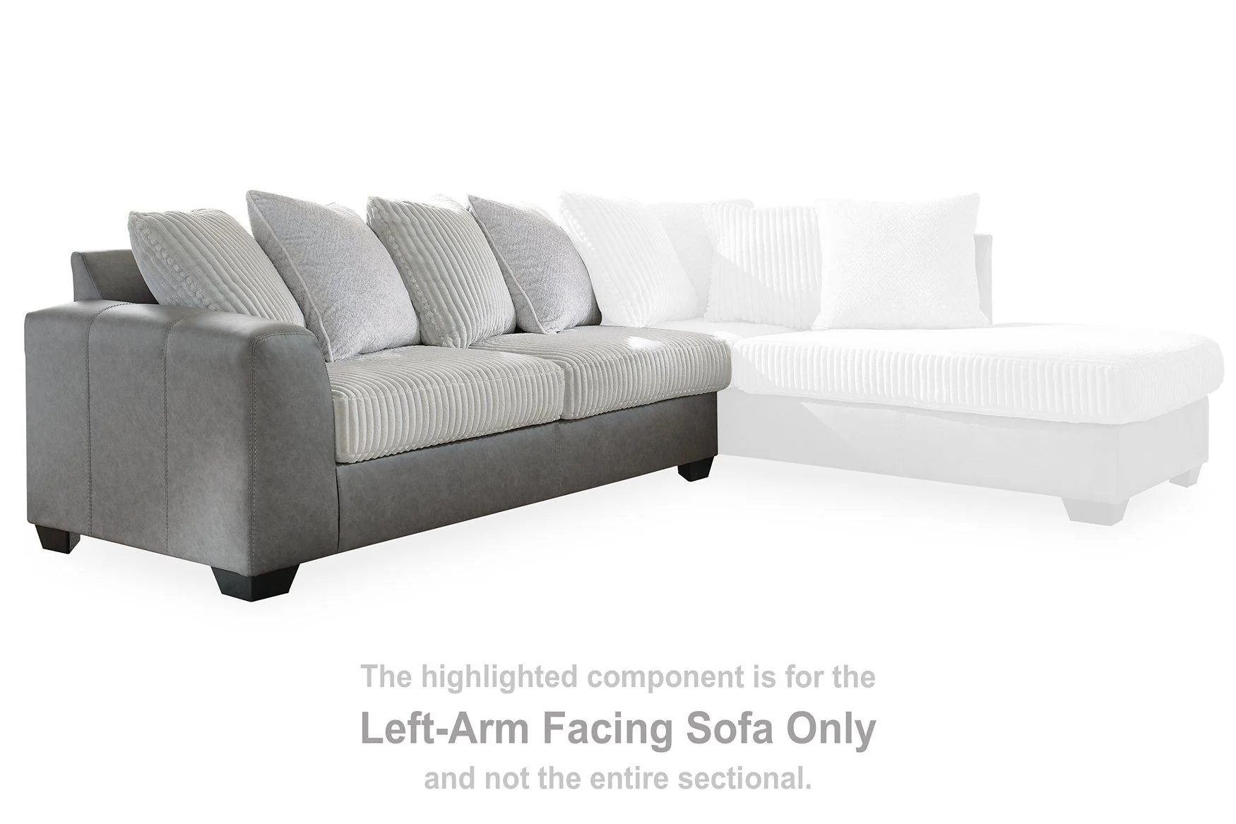 Clairette Court Sectional with Chaise - Image 8