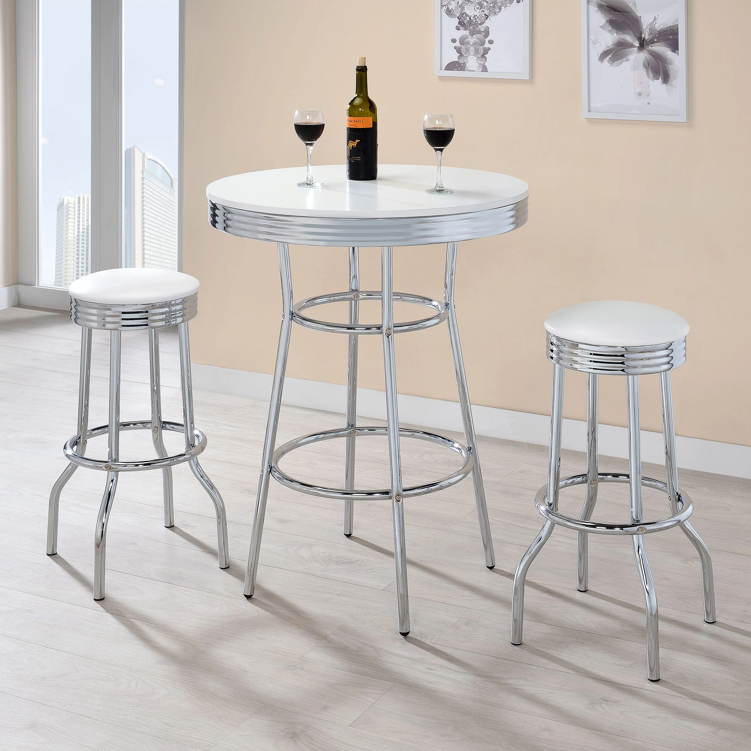 Retro Swivel Bar Stool - Image 6