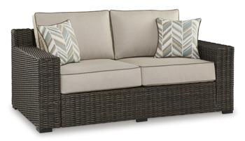 Coastline Bay Outdoor Loveseat with Cushion - Image 3